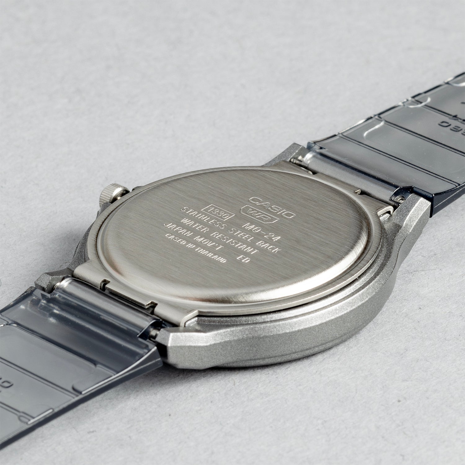 CASIO カシオ MQ-24S-8B グレー グレー文字盤 アナログ ユニセックス 腕時計 ケースバック