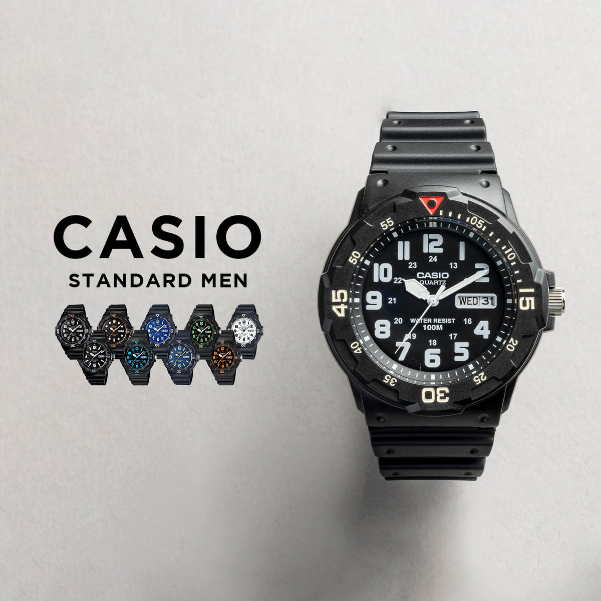 CASIO カシオ MRW-200H メンズ 腕時計 10気圧防水 10年保証