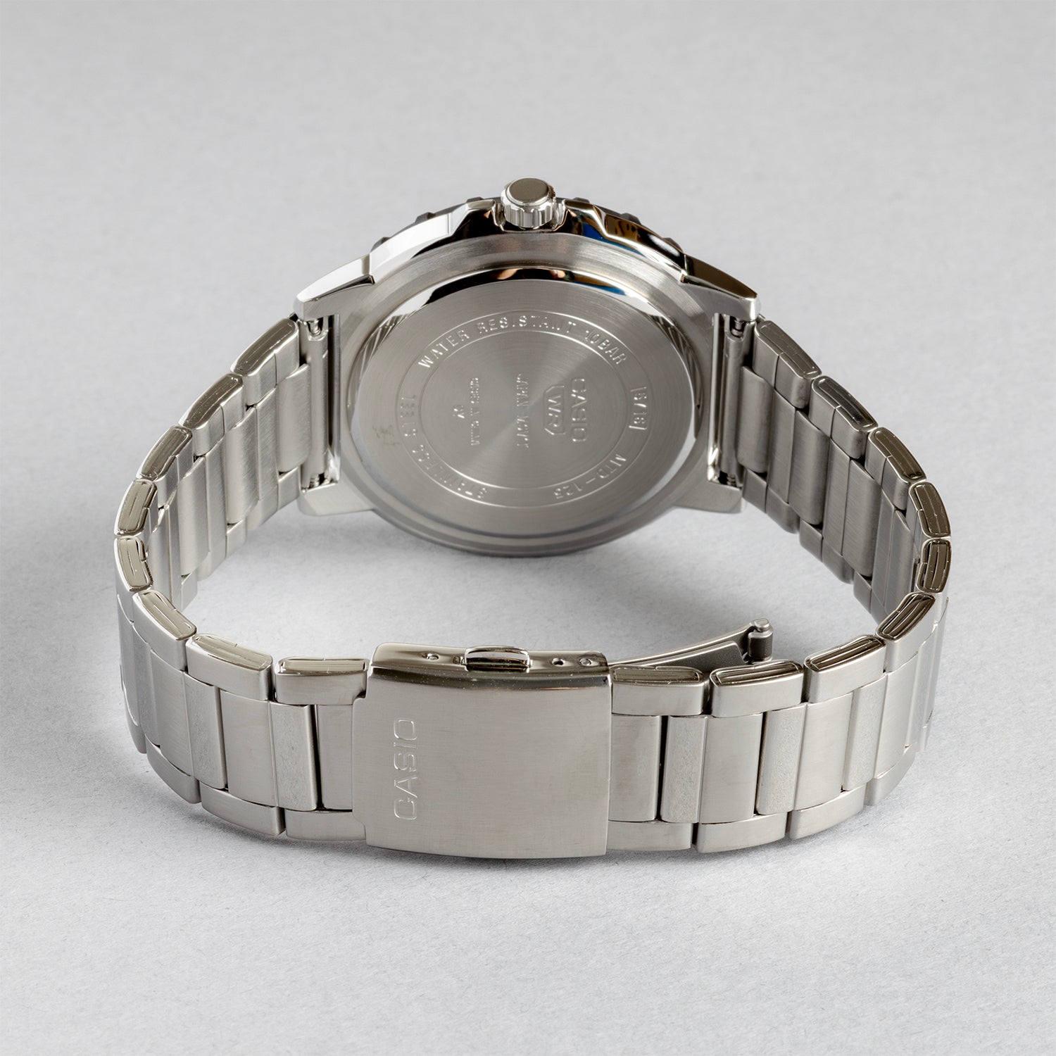 CASIO カシオ MTD-125D-2A1 シルバー ブルー文字盤 アナログ メンズ 腕時計 ベルト