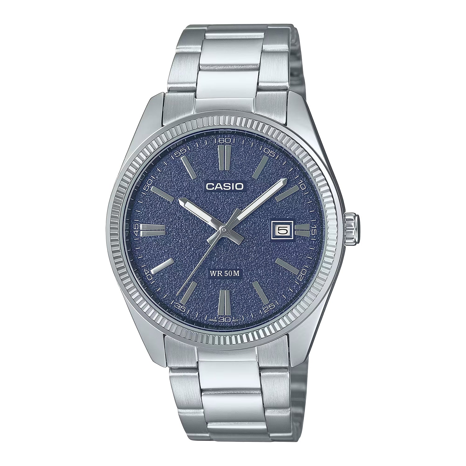 CASIO カシオ MTP-1302DA-2A1 シルバー ブルー文字盤 アナログ メンズ 腕時計