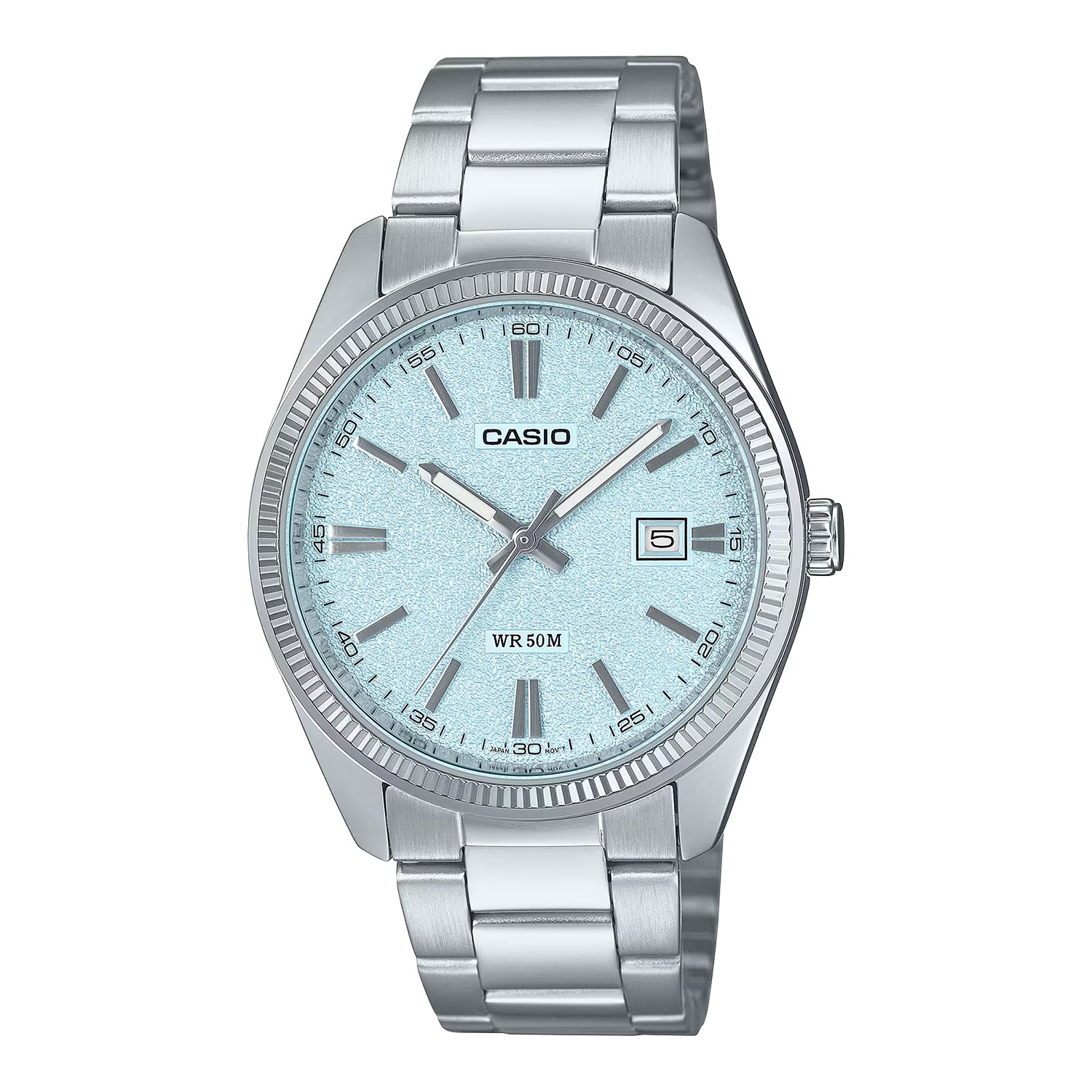 CASIO カシオ MTP-1302DA-2A2 シルバー ライトブルー文字盤 アナログ メンズ 腕時計