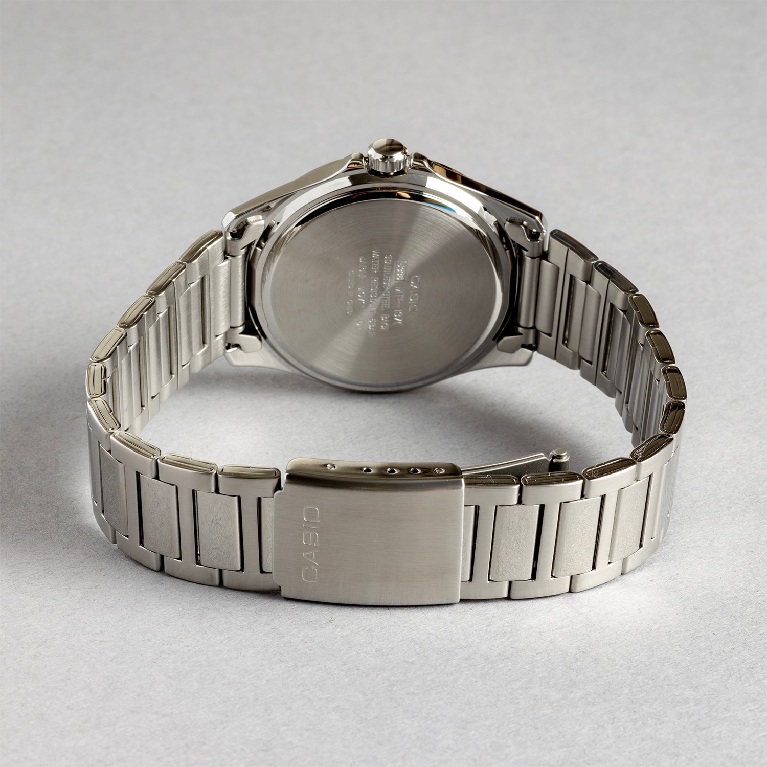 CASIO カシオ MTP-1370D-1A2 シルバー ブラック文字盤 アナログ メンズ 腕時計 ベルト