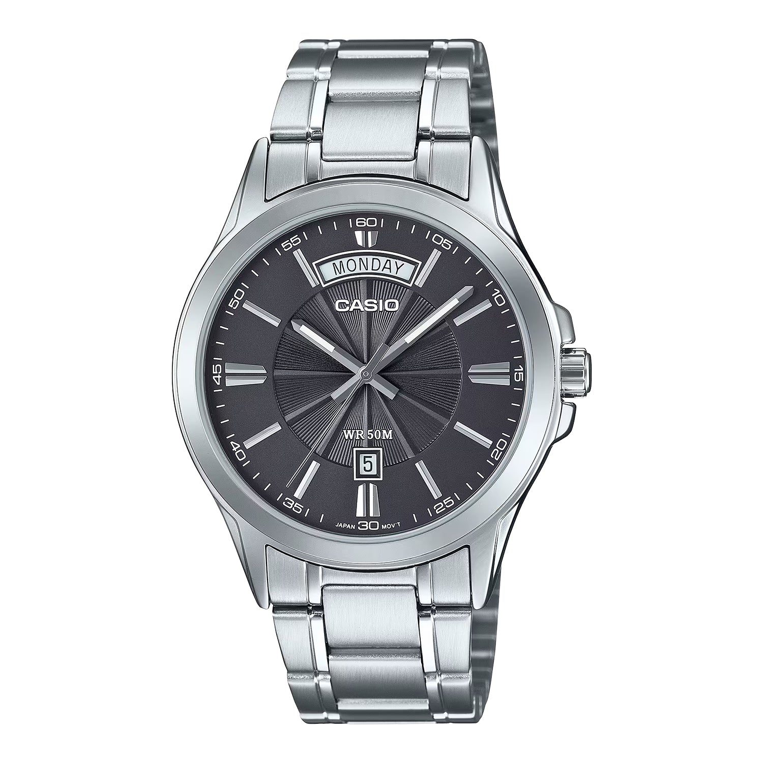 CASIO カシオ MTP-1381D-8A シルバー グレー文字盤 アナログ メンズ 腕時計