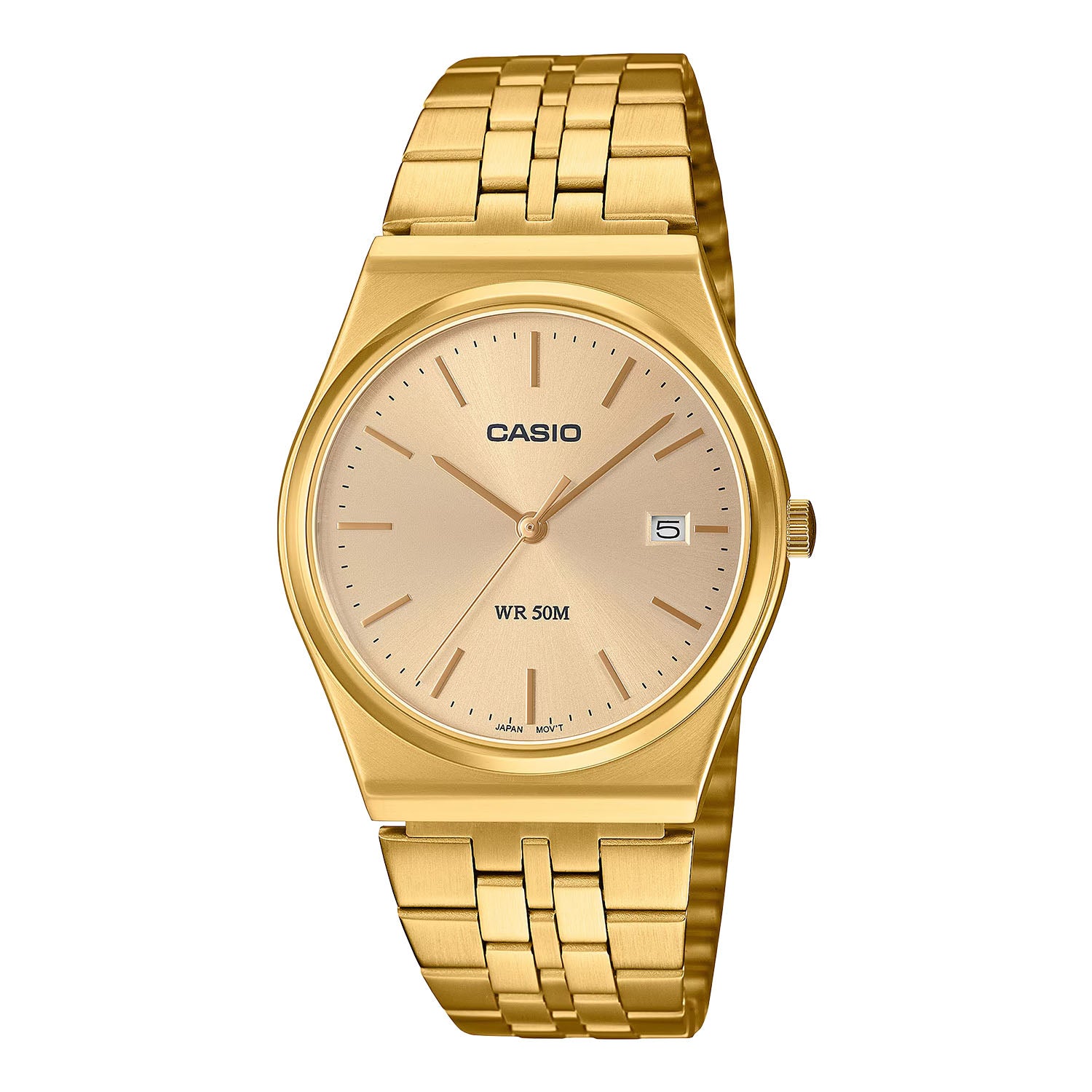 CASIO カシオ MTP-B145G-9A ゴールド ゴールド文字盤 アナログ メンズ 腕時計