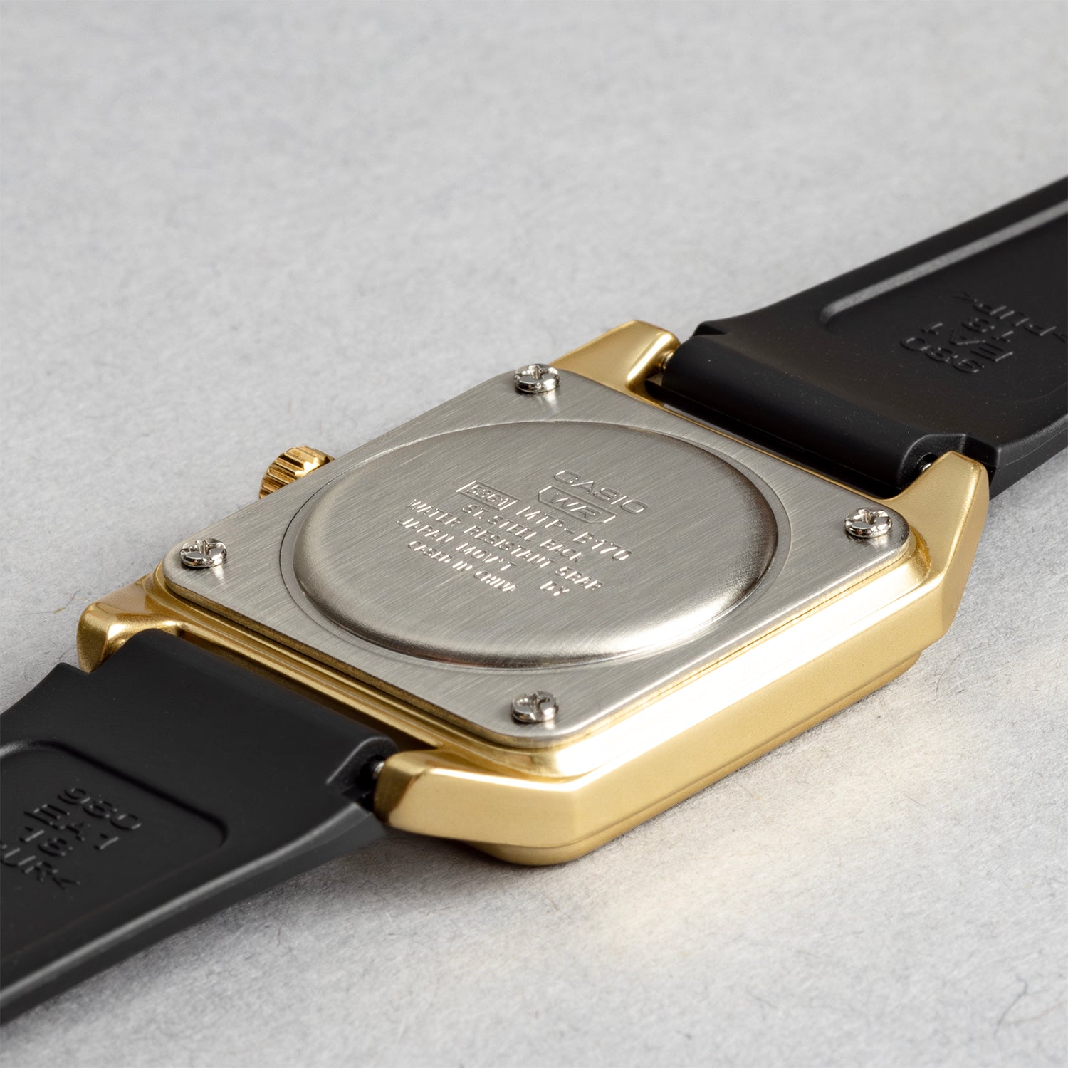 CASIO カシオ MTP-B170-1E ブラック ブラック文字盤 アナログ メンズ 腕時計 ケースバック