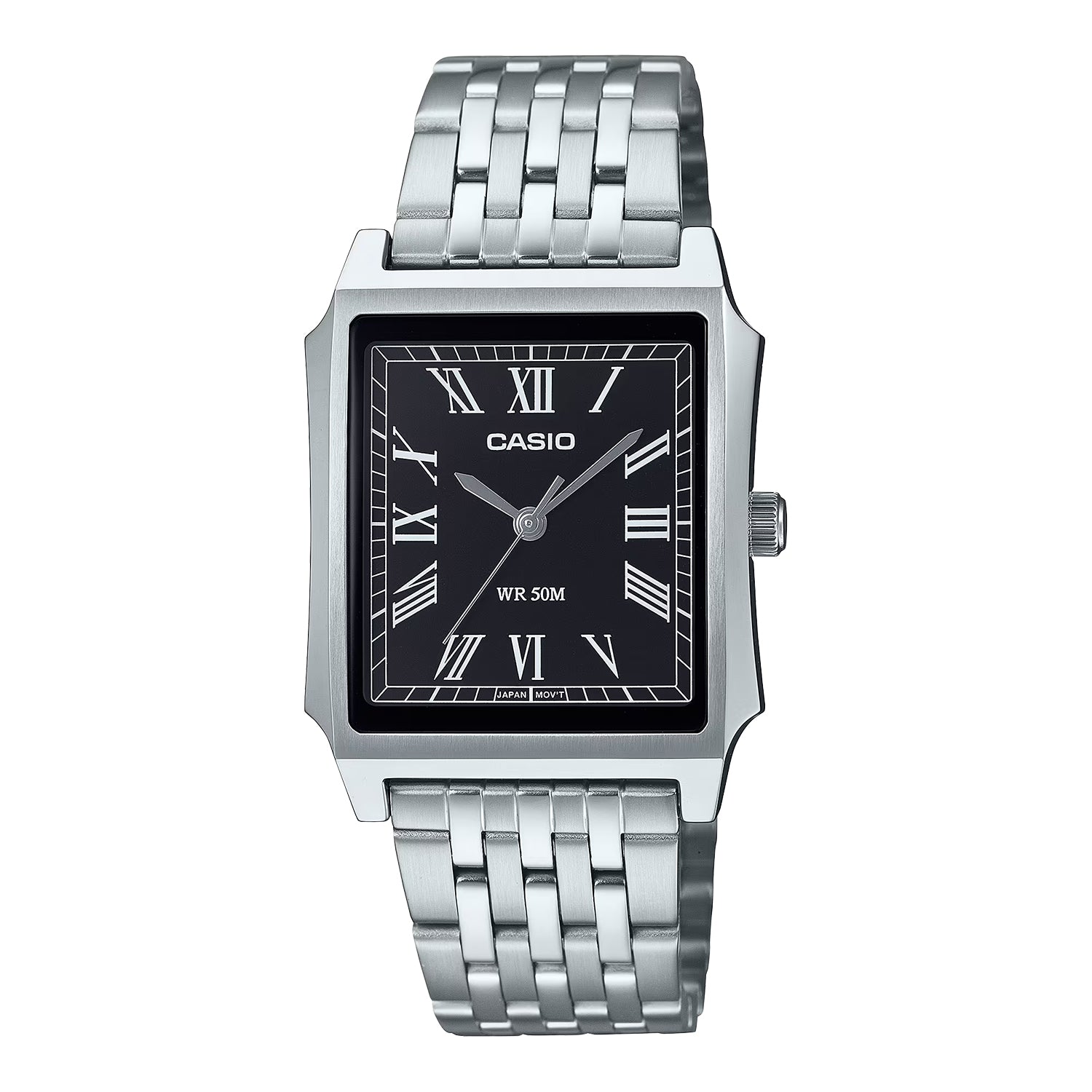 CASIO カシオ MTP-B190D-1B シルバー ブラック文字盤 アナログ メンズ 腕時計