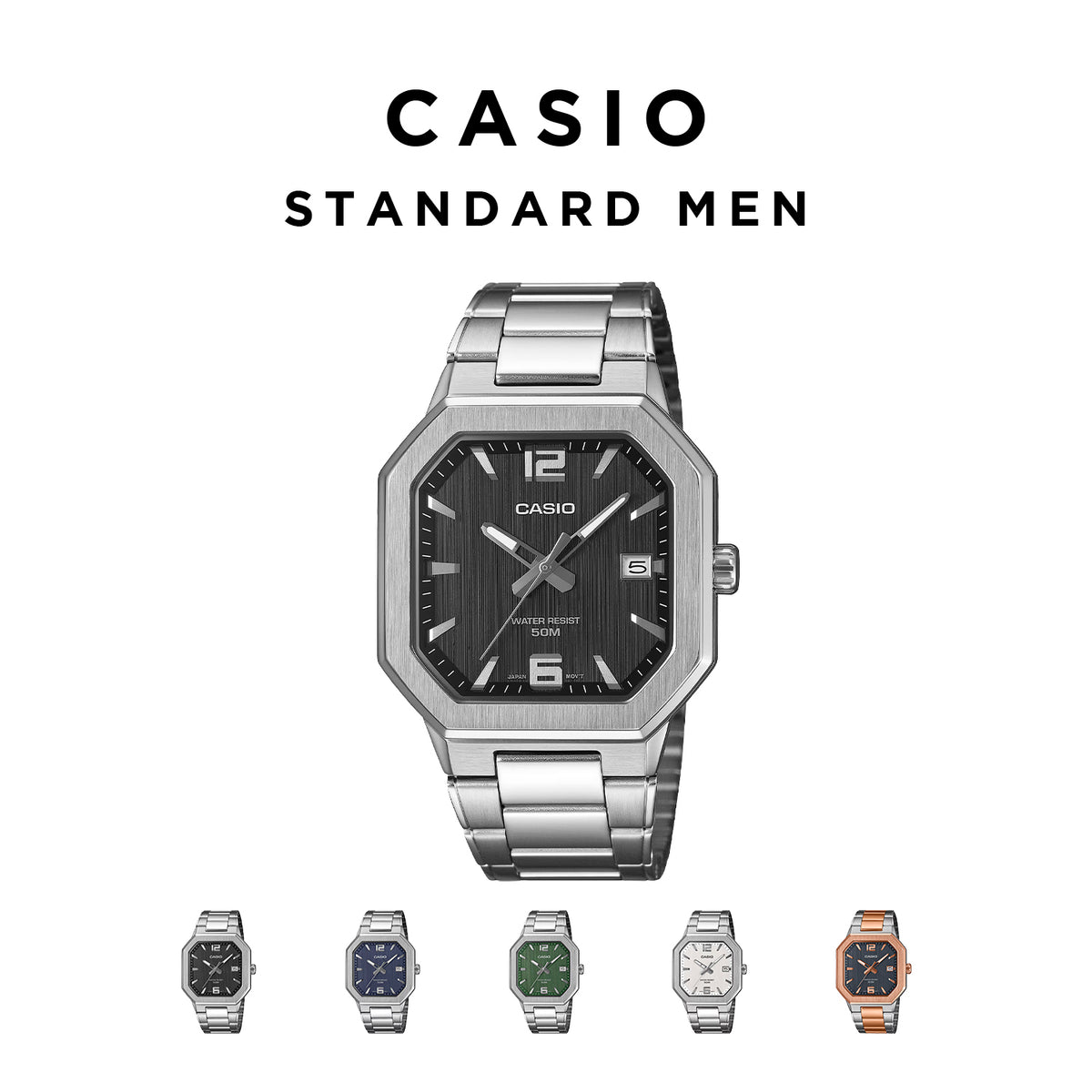CASIO カシオ MTP-B195D メンズ 腕時計 5気圧防水 10年保証