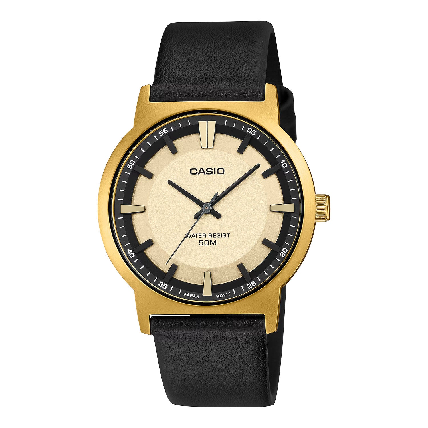 CASIO カシオ MTP-B220GL-9A ブラック ゴールド文字盤 アナログ メンズ 腕時計