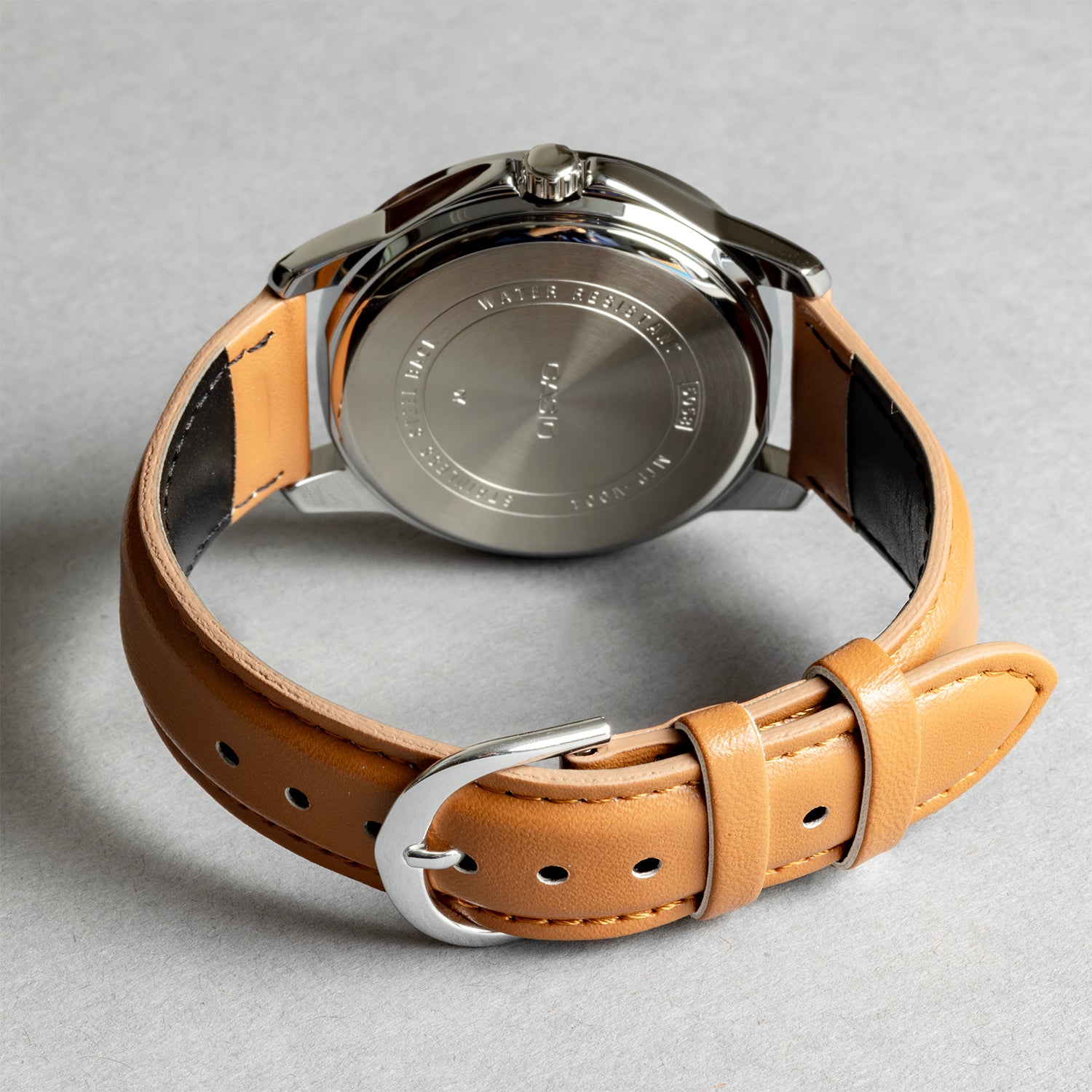 CASIO カシオ MTP-V004L-1B2 ブラウン ブラック文字盤 アナログ メンズ 腕時計