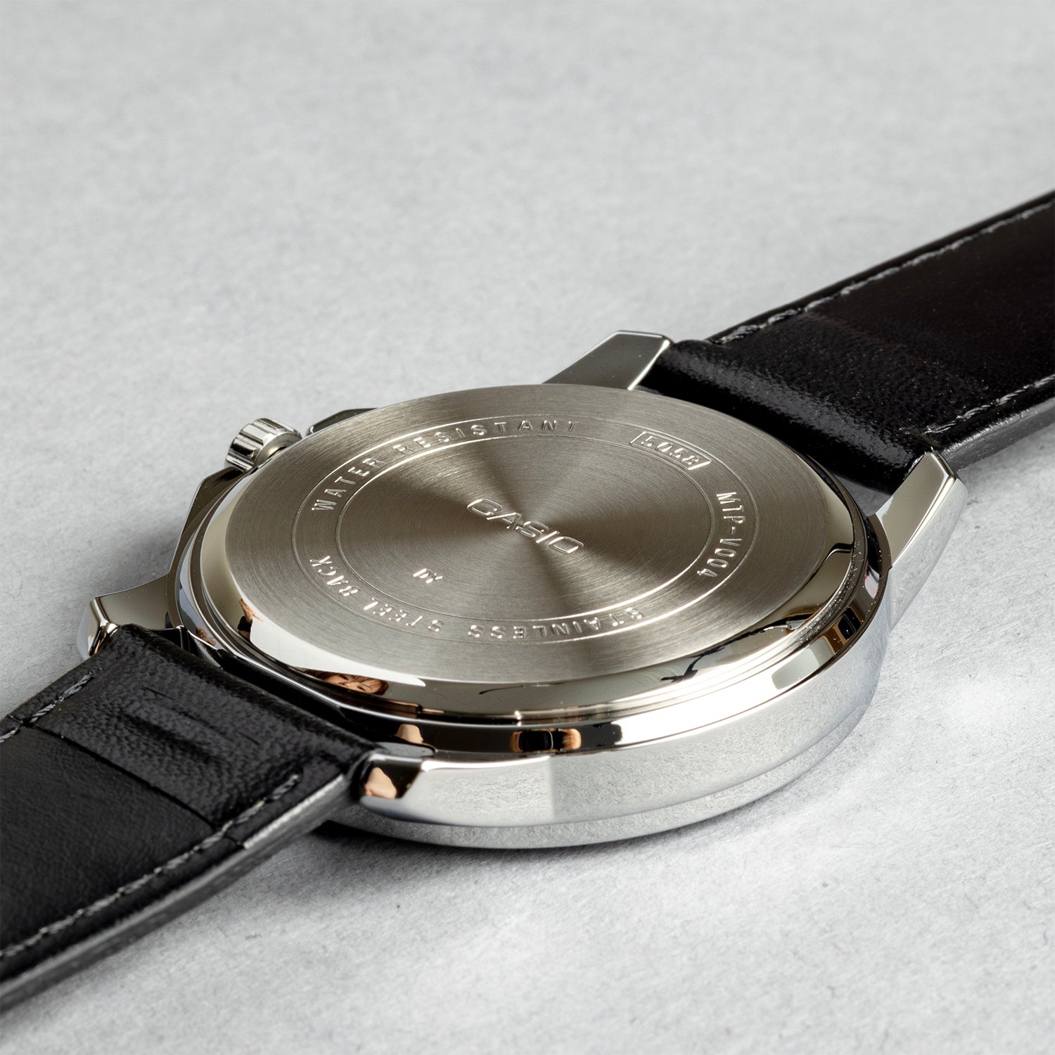 CASIO カシオ MTP-V004L-1B ブラック ブラック文字盤 アナログ メンズ 腕時計