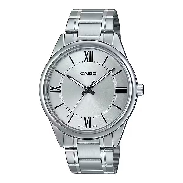 CASIO カシオ MTP-V005D-7B5 シルバー シルバー文字盤 アナログ メンズ 腕時計