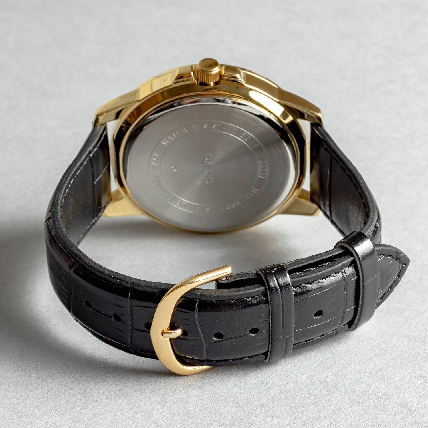 CASIO カシオ MTP-VD01GL-1E ブラック ブラック文字盤 アナログ メンズ 腕時計 ベルト