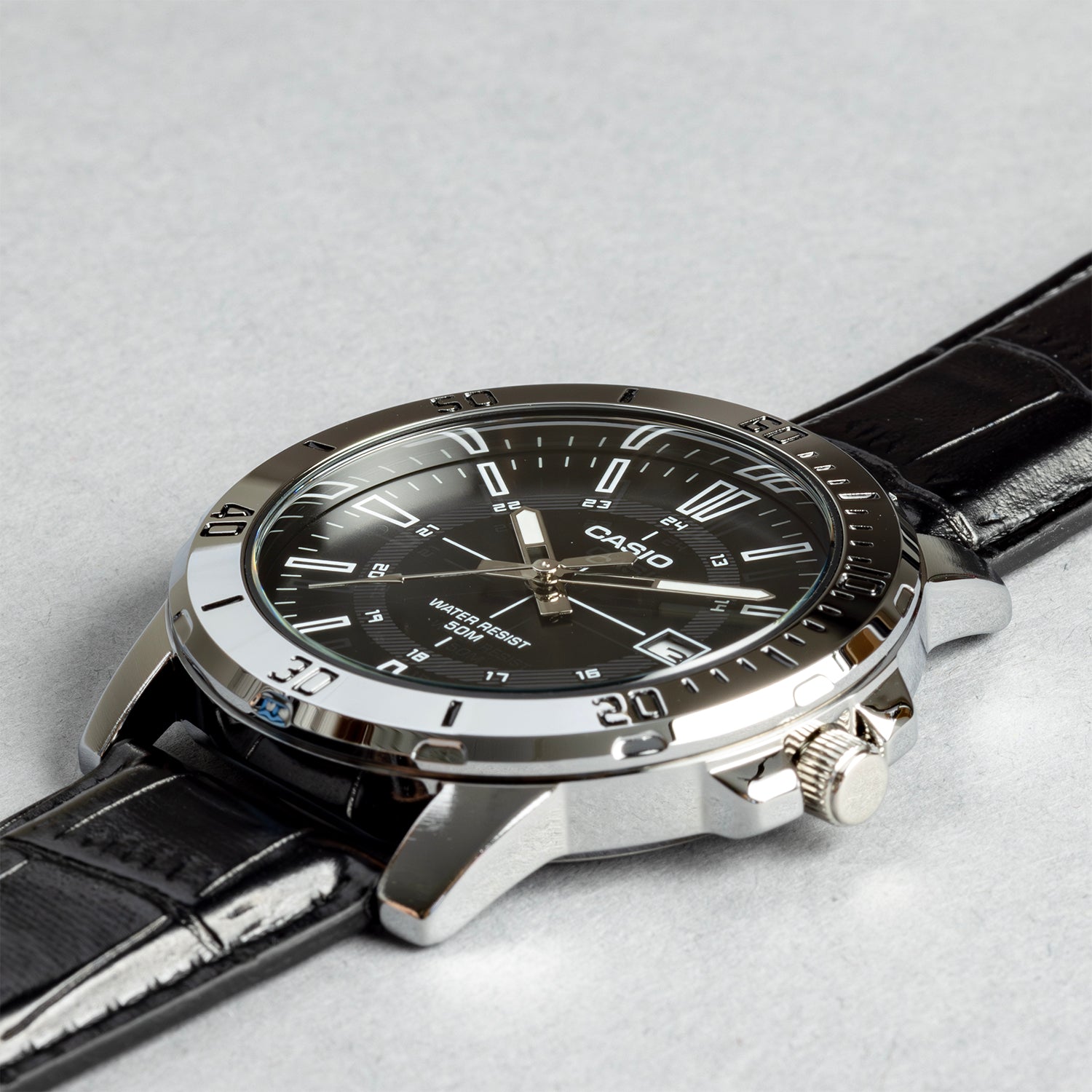 CASIO カシオ MTP-VD01L-1C ブラック ブラック文字盤 アナログ メンズ 腕時計