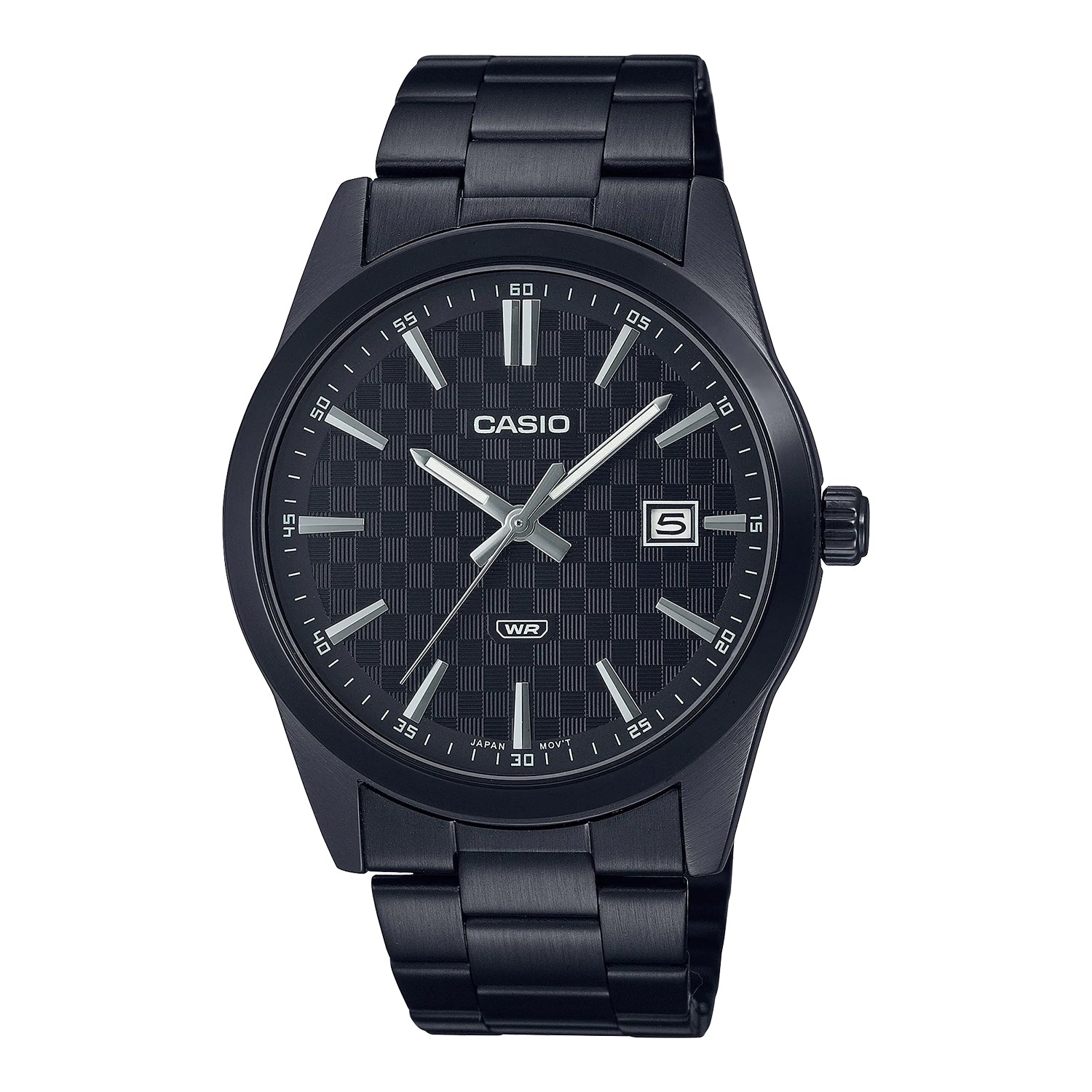 CASIO カシオ MTP-VD03B-1A ブラック ブラック文字盤 アナログ メンズ 腕時計