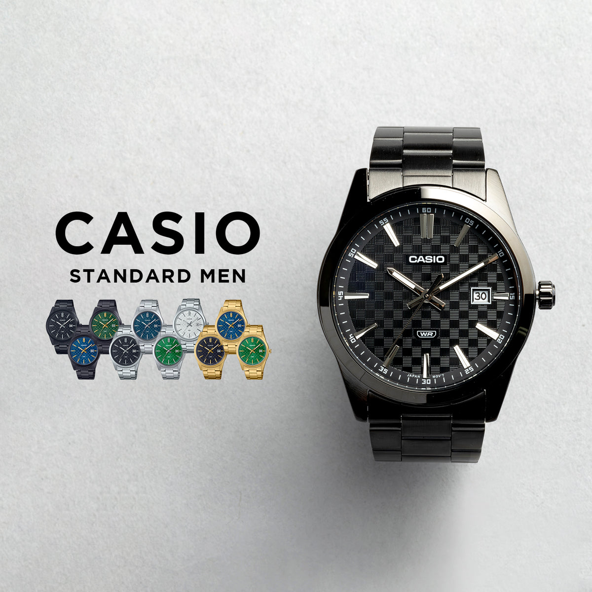 CASIO カシオ MTP-VD03D メンズ 腕時計 日常生活用防水 10年保証