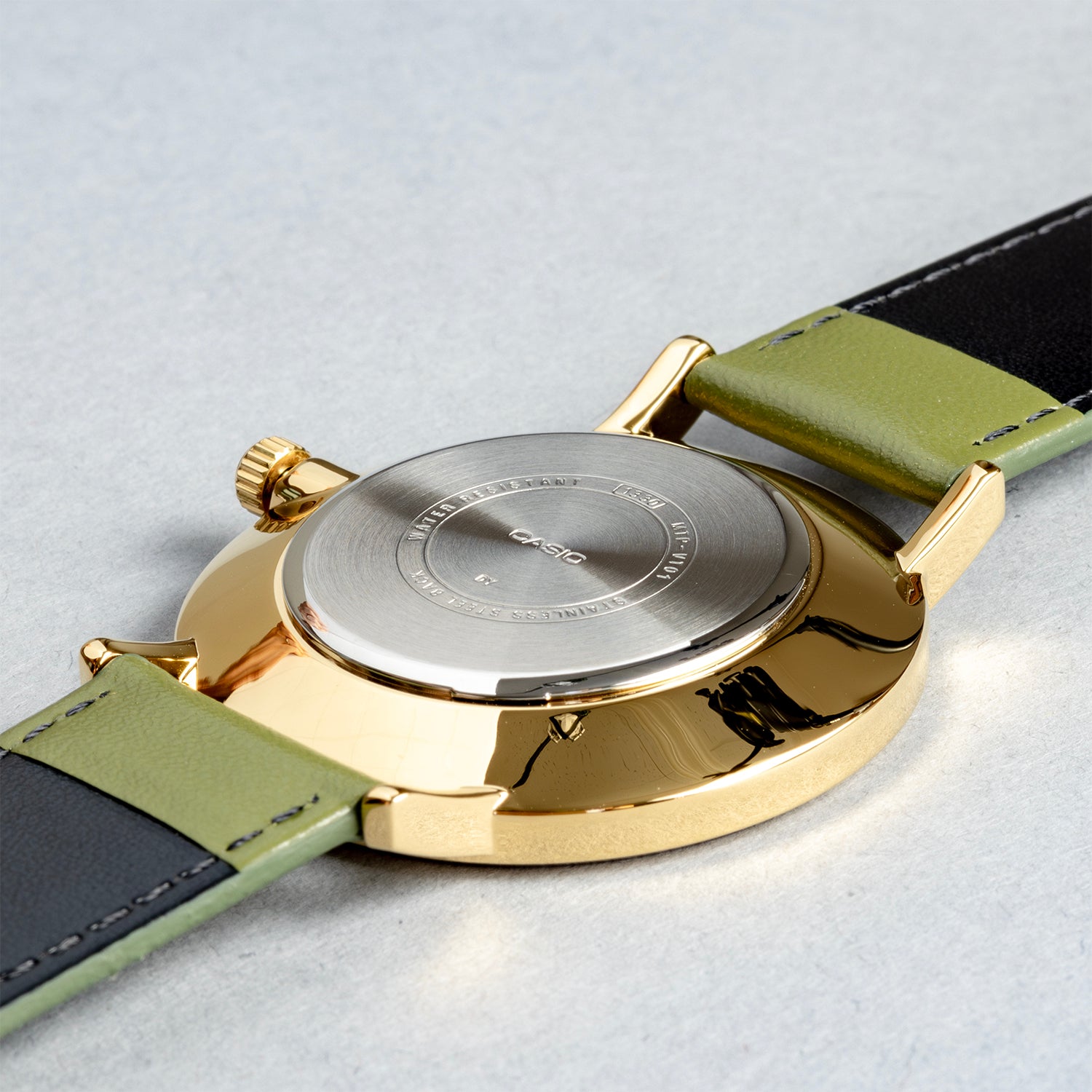 CASIO カシオ MTP-VT01GL-3B グリーン グリーン文字盤 アナログ ユニセックス 腕時計
