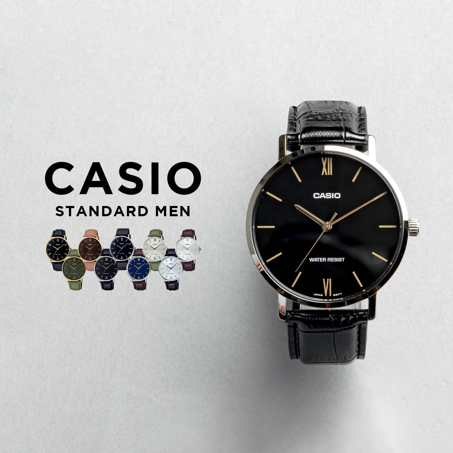 CASIO カシオ MTP-VT01L アナログ ユニセックス 腕時計