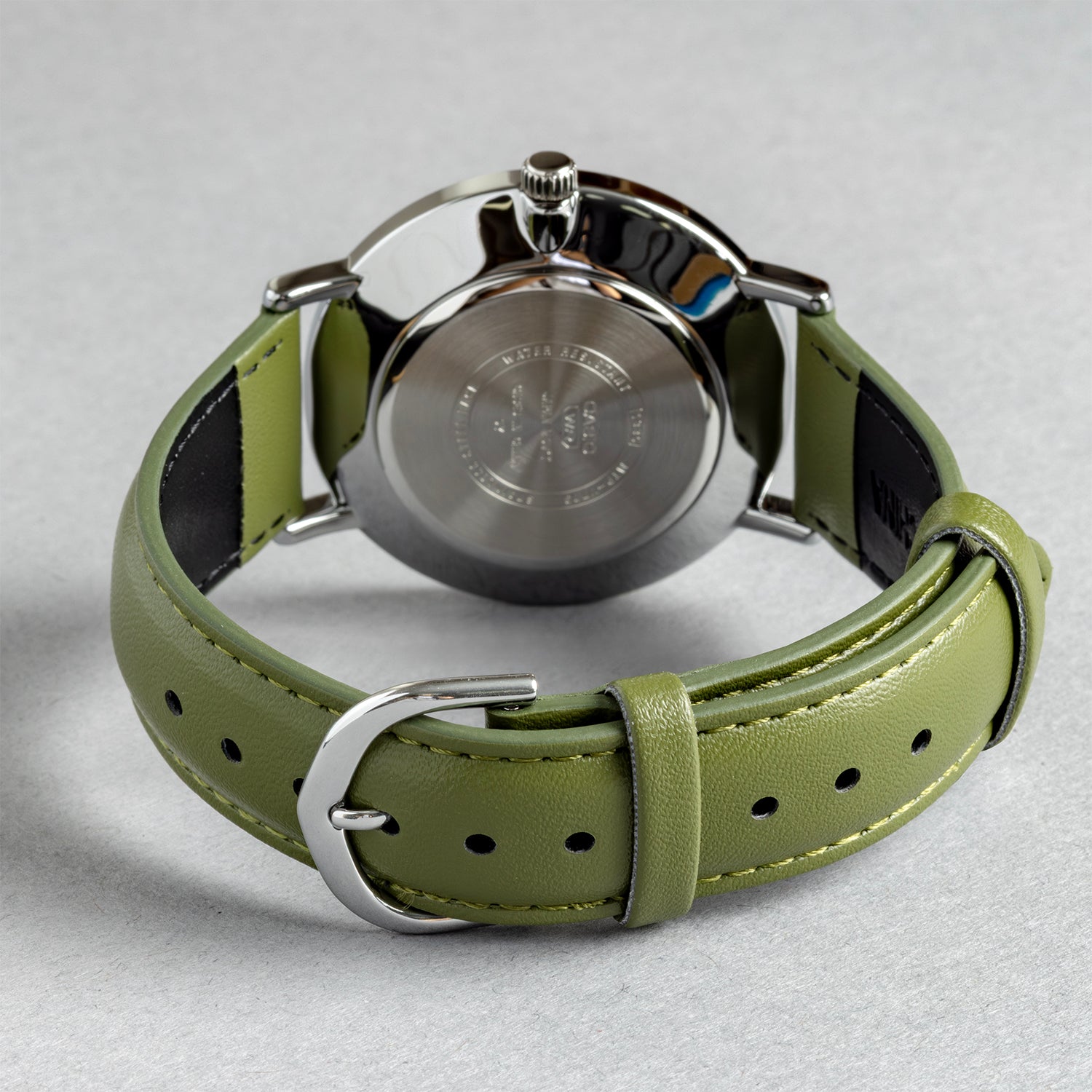 CASIO カシオ MTP-VT03L-7B グリーン ベージュ文字盤 アナログ メンズ 腕時計 ベルト