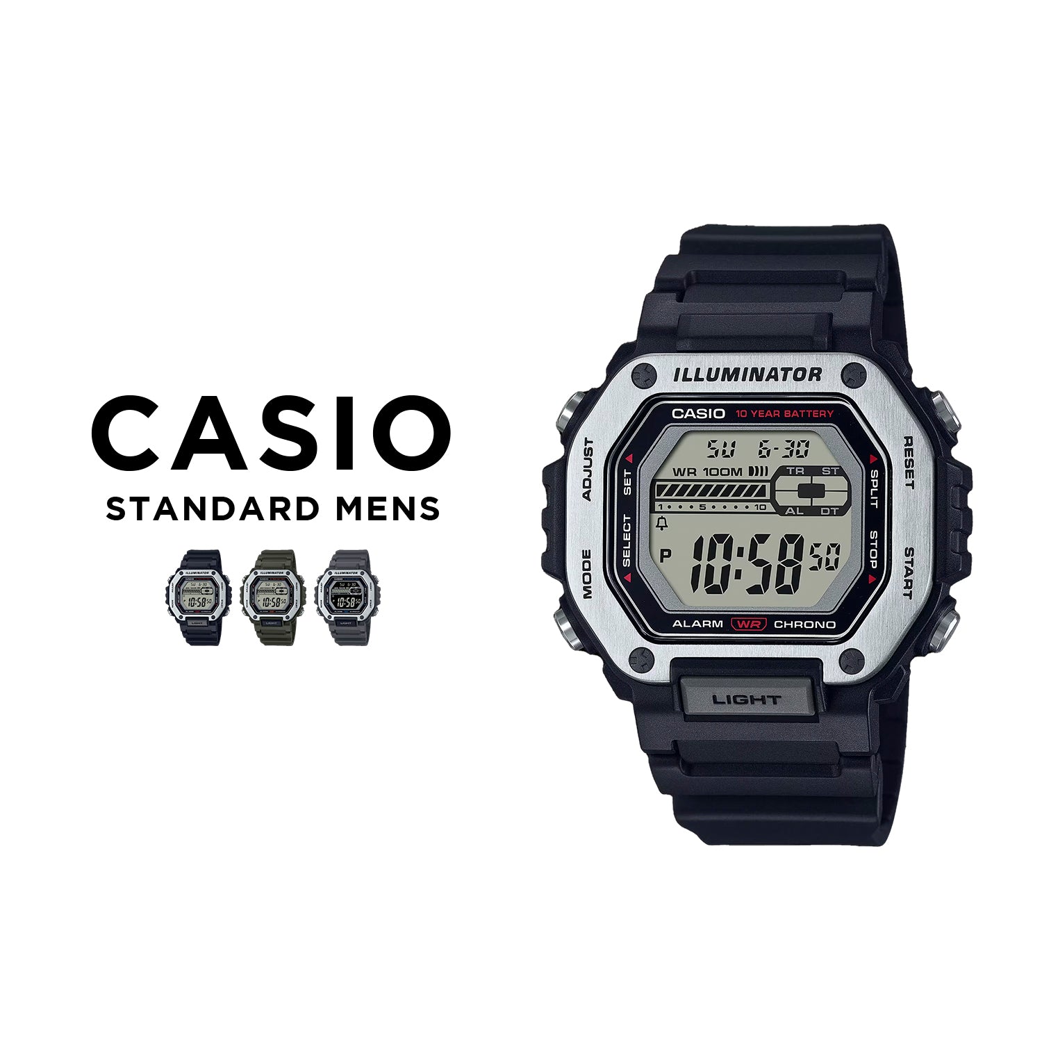 Casio Standard Mens MWD-110H.
