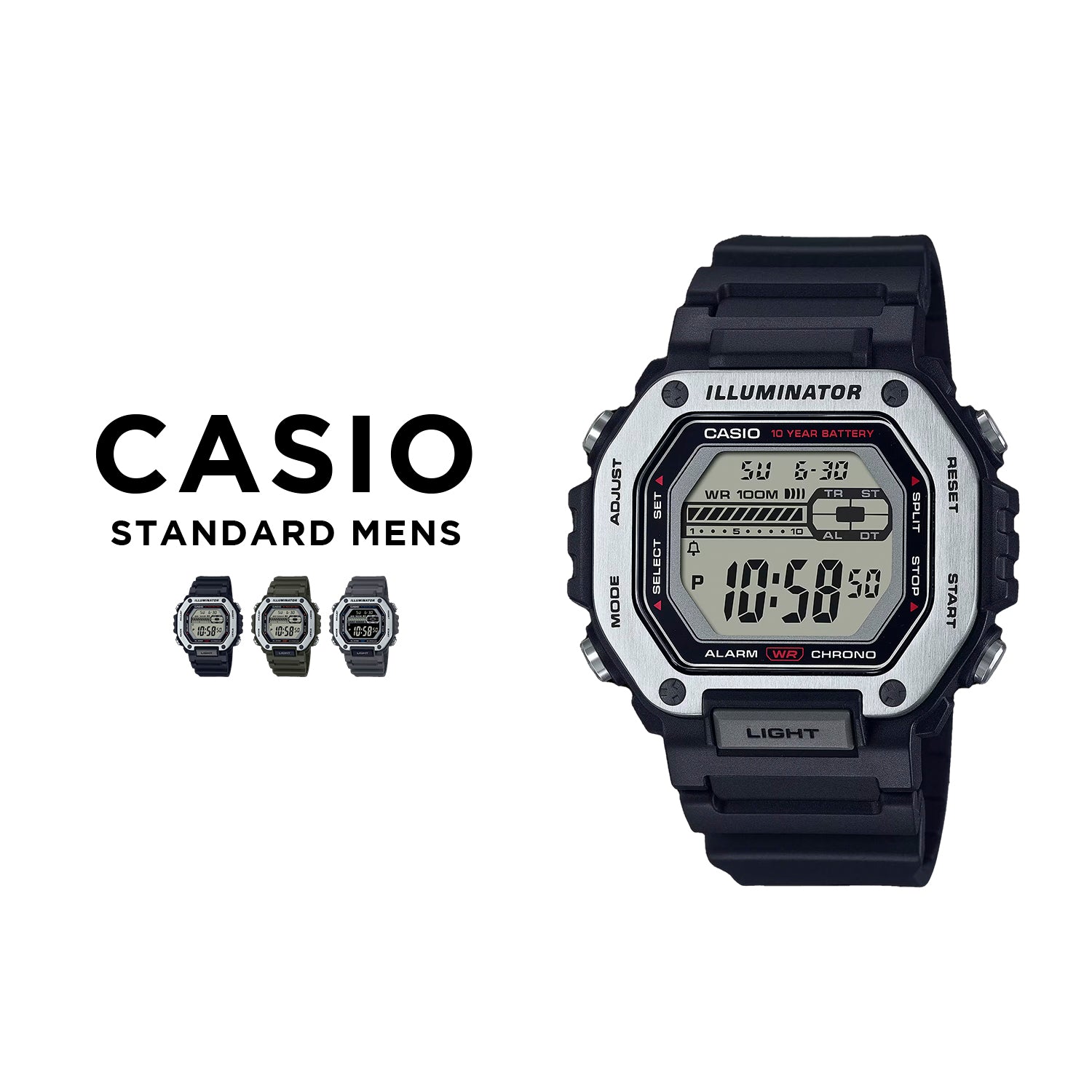 CASIO カシオ MWD-110H デジタル メンズ 腕時計