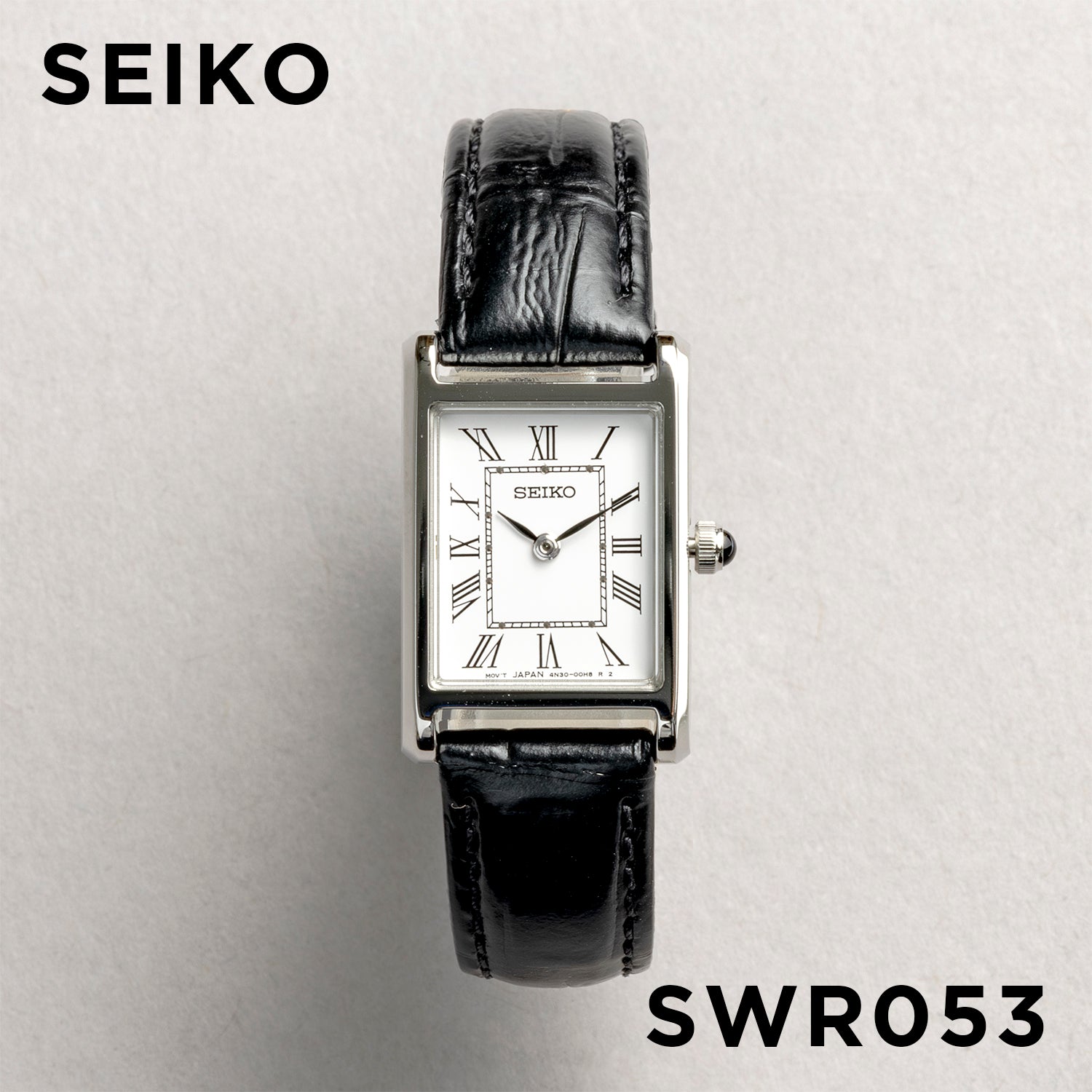 SEIKO セイコー SWR053 ブラック ホワイト文字盤 アナログ レディース 腕時計