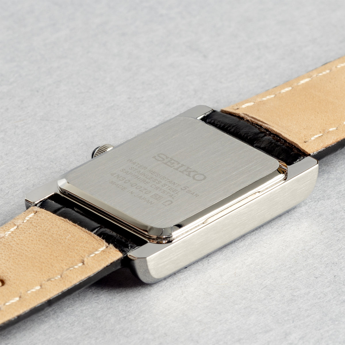 SEIKO セイコー SWR107 ブラック ホワイト文字盤 アナログ レディース 腕時計 ケースバック