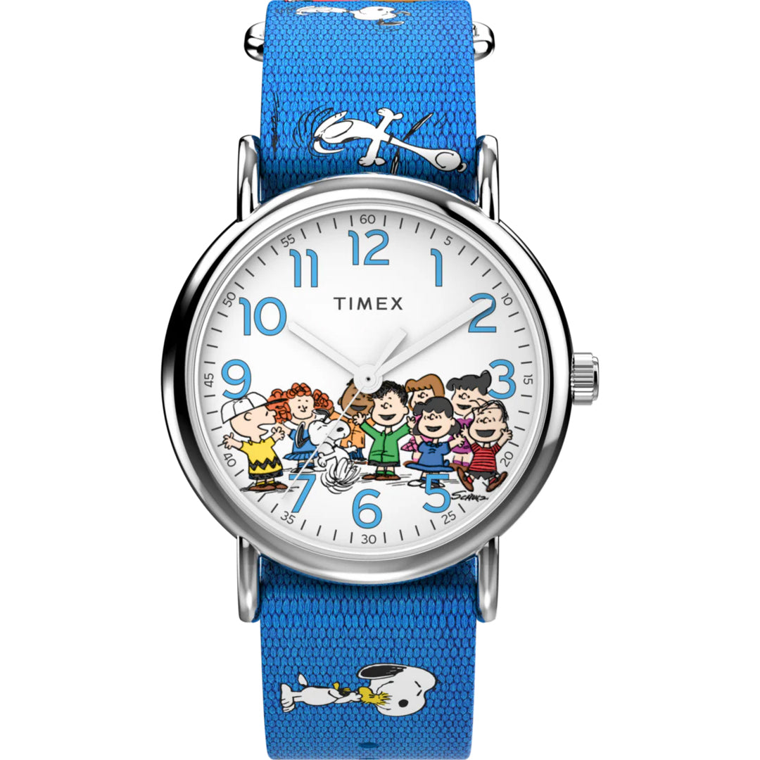 Timex Weekender x Peanuts Gang's All Here Fabric Strap Watch 38mm TW2W19400 腕時計 tw2w19400_1