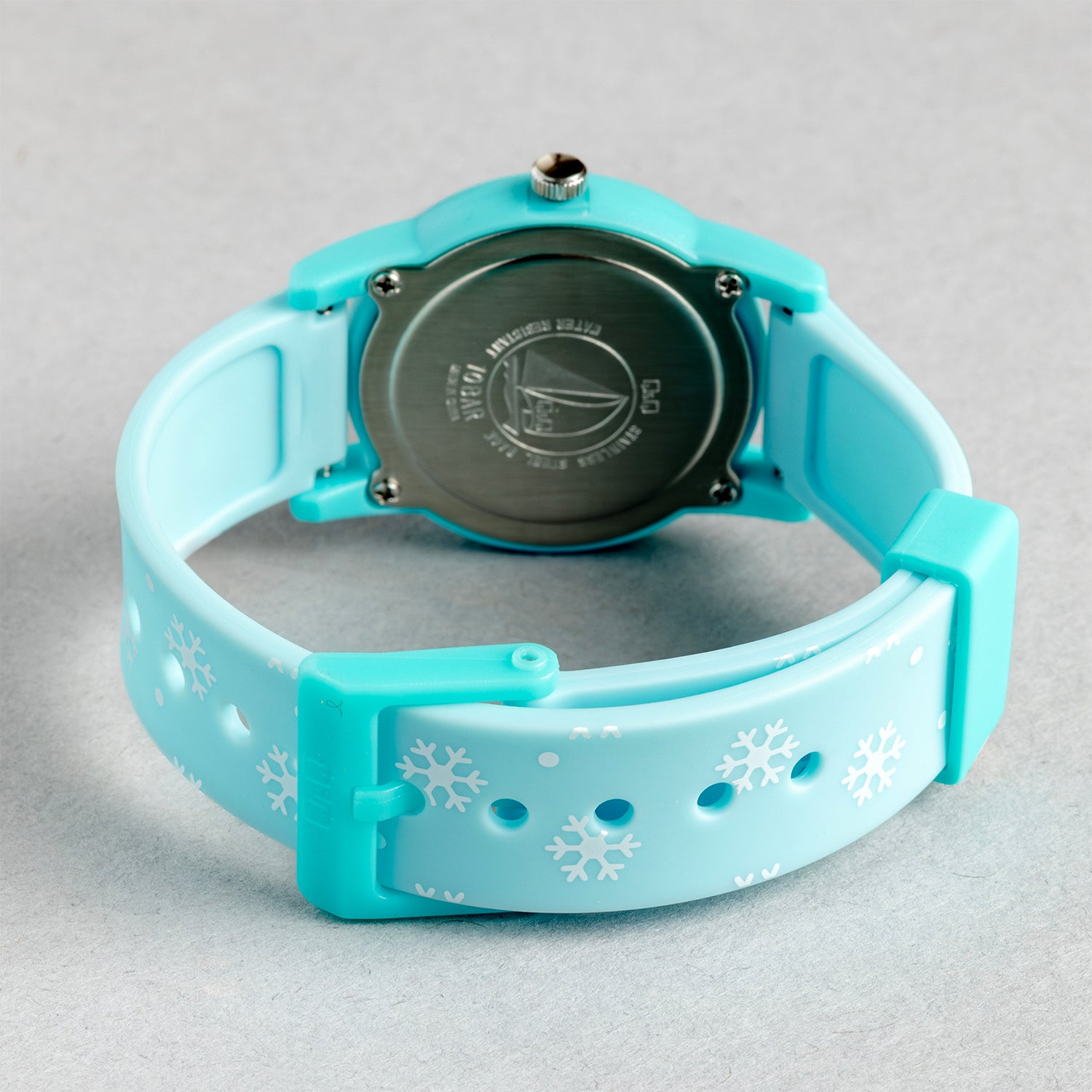 Q&Q QQ V22A-006VY ブルー ホワイト文字盤 アナログ キッズ 腕時計 ベルト