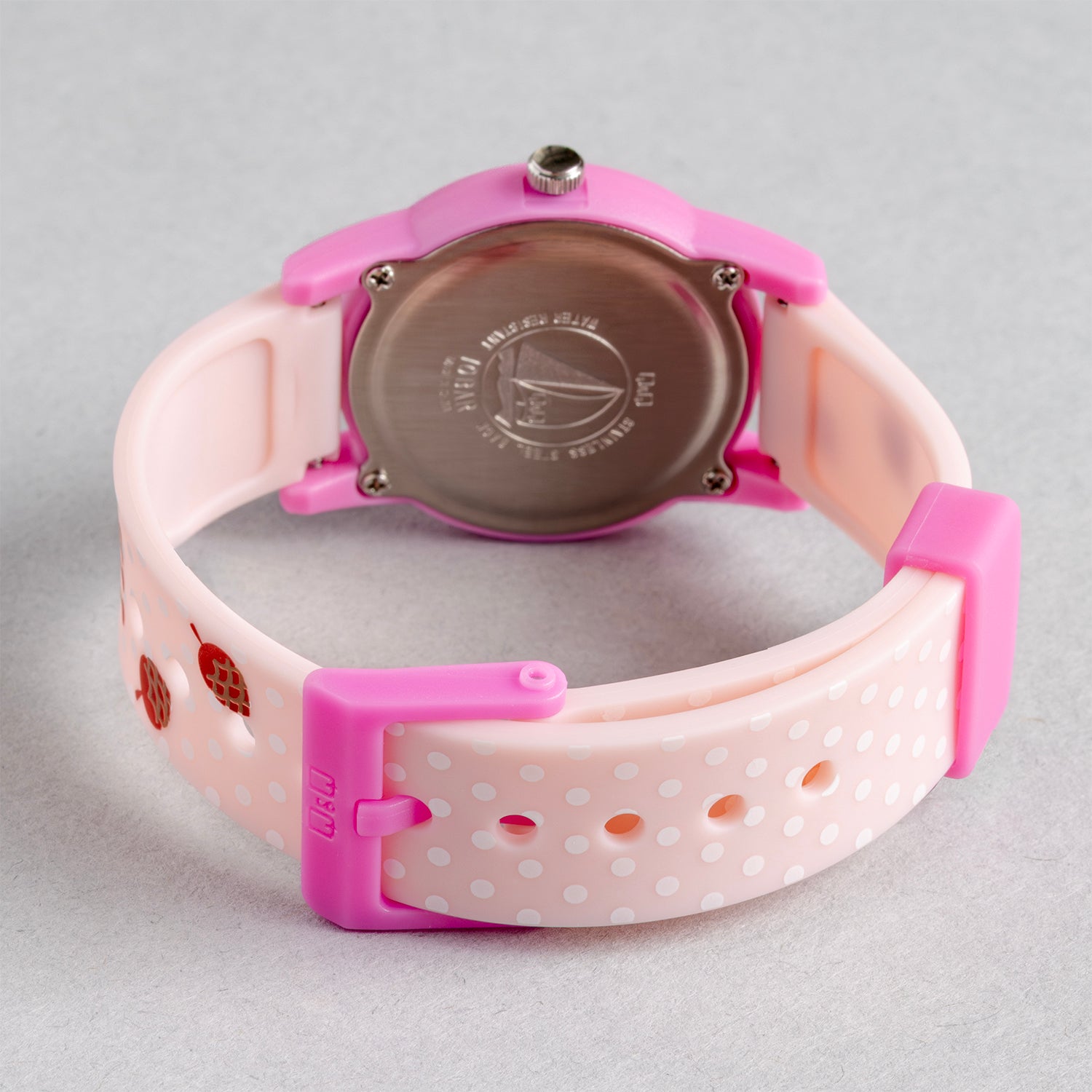 Q&Q QQ V22A-015VY ピンク ピンク文字盤 アナログ キッズ 腕時計 ベルト