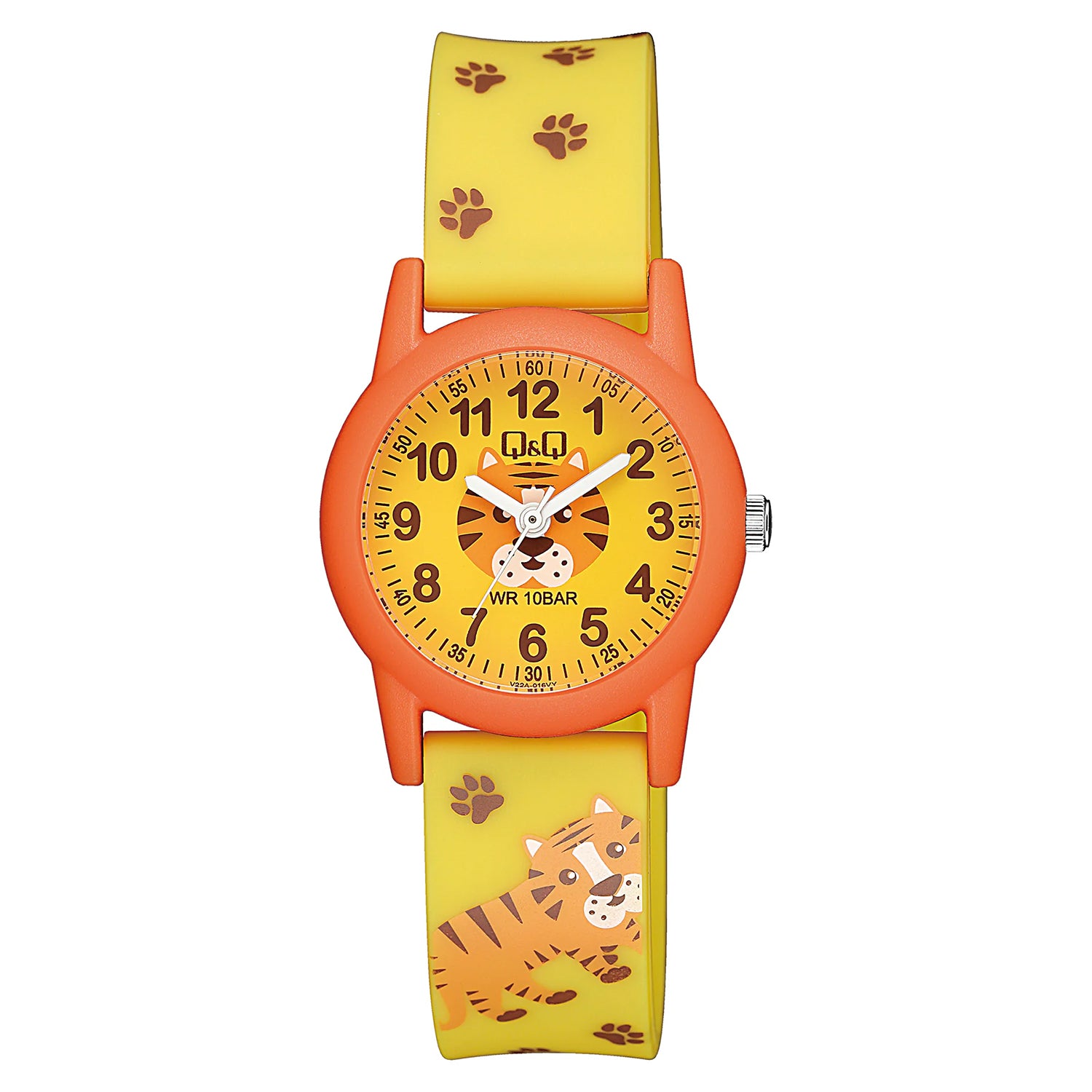 Q&Q QQ V22A-016VY イエロー イエロー文字盤 アナログ キッズ 腕時計