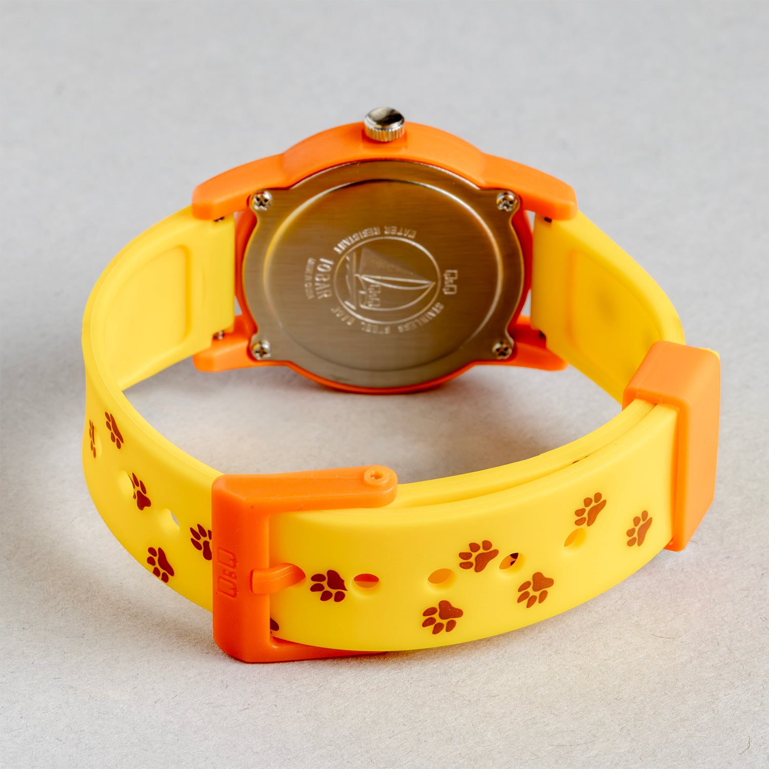 Q&Q QQ V22A-016VY イエロー イエロー文字盤 アナログ キッズ 腕時計 ベルト