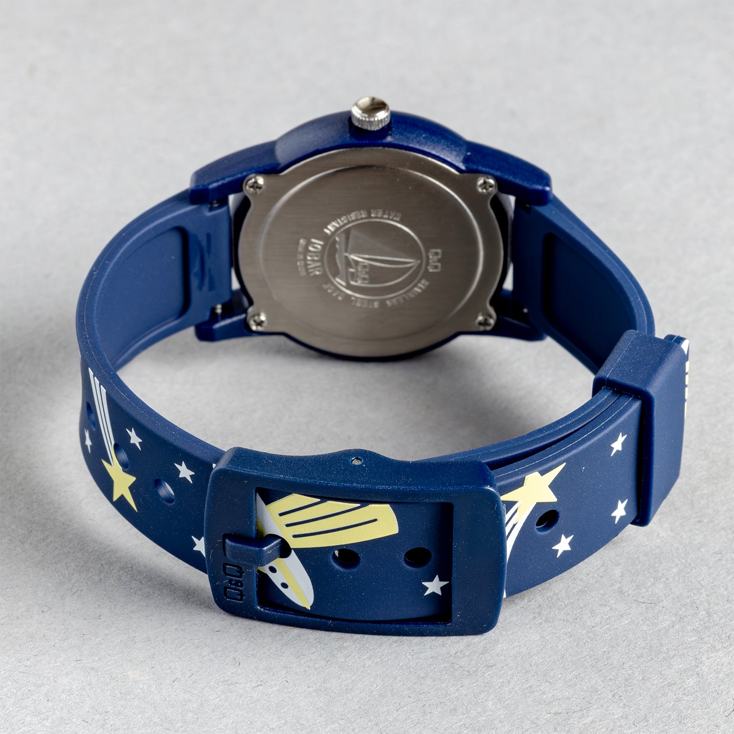 Q&Q QQ V22A-020VY ネイビー ホワイト文字盤 アナログ キッズ 腕時計 ベルト