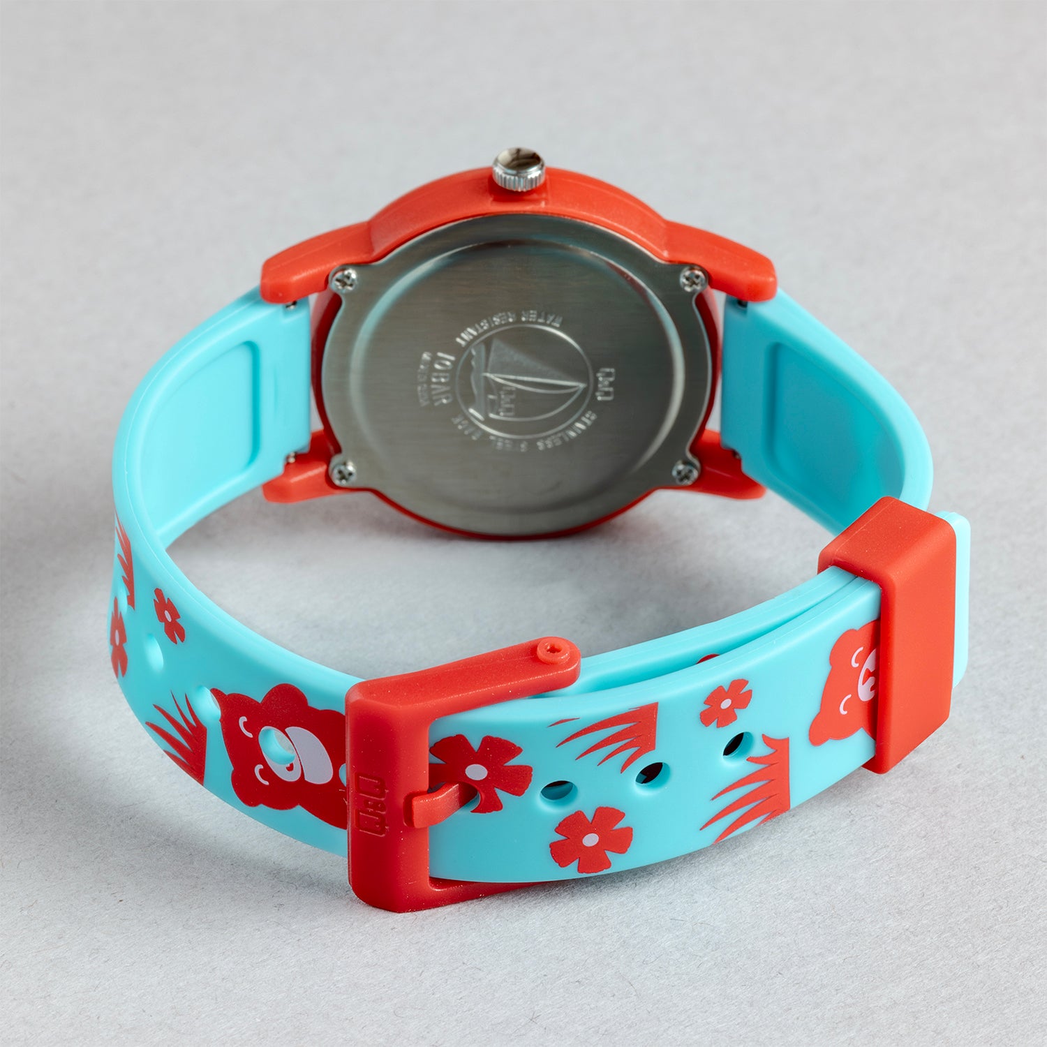 Q&Q QQ V23A-003VY ブルー ホワイト文字盤 アナログ キッズ 腕時計 ベルト