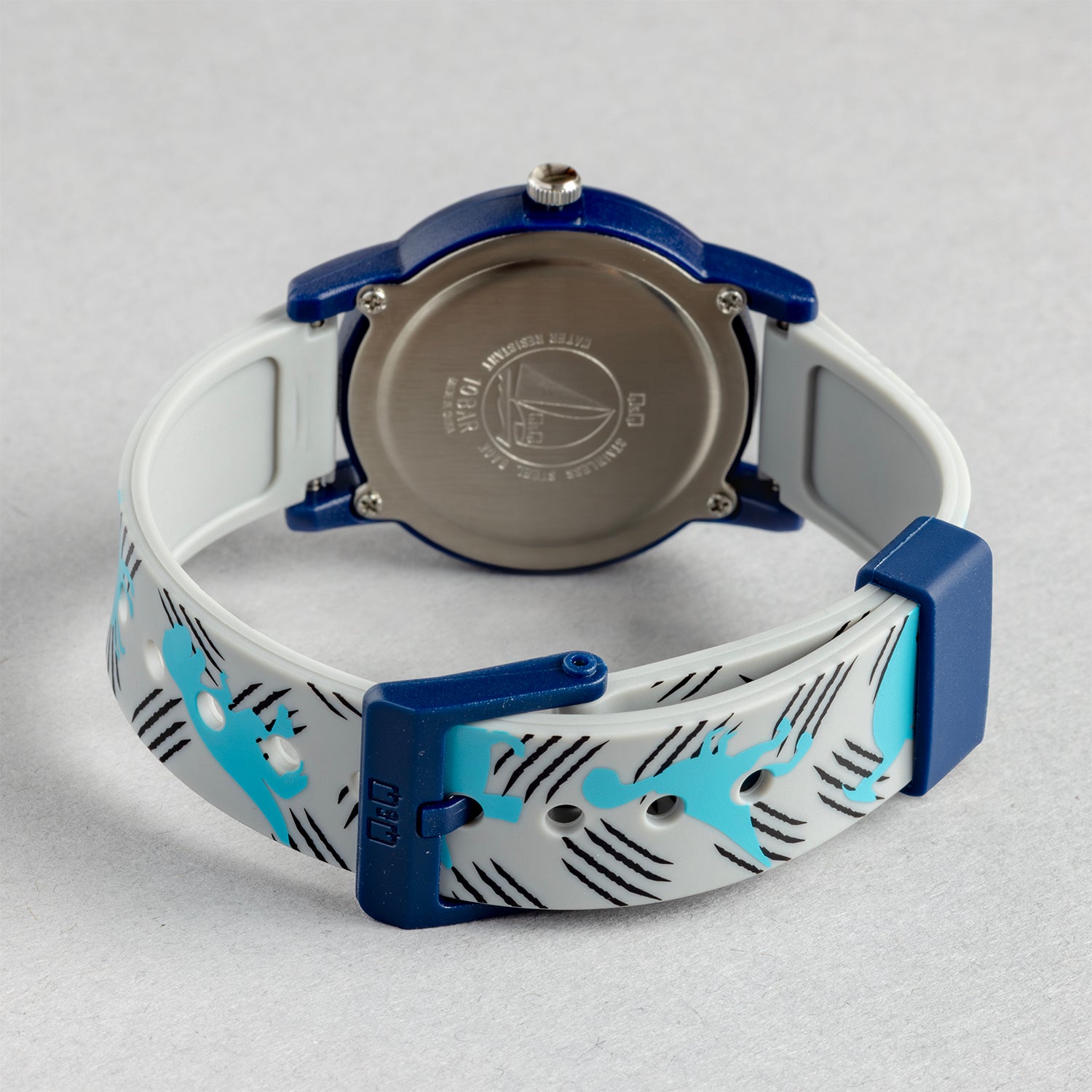 Q&Q QQ V23A-005VY グレー グレー文字盤 アナログ キッズ 腕時計 ベルト