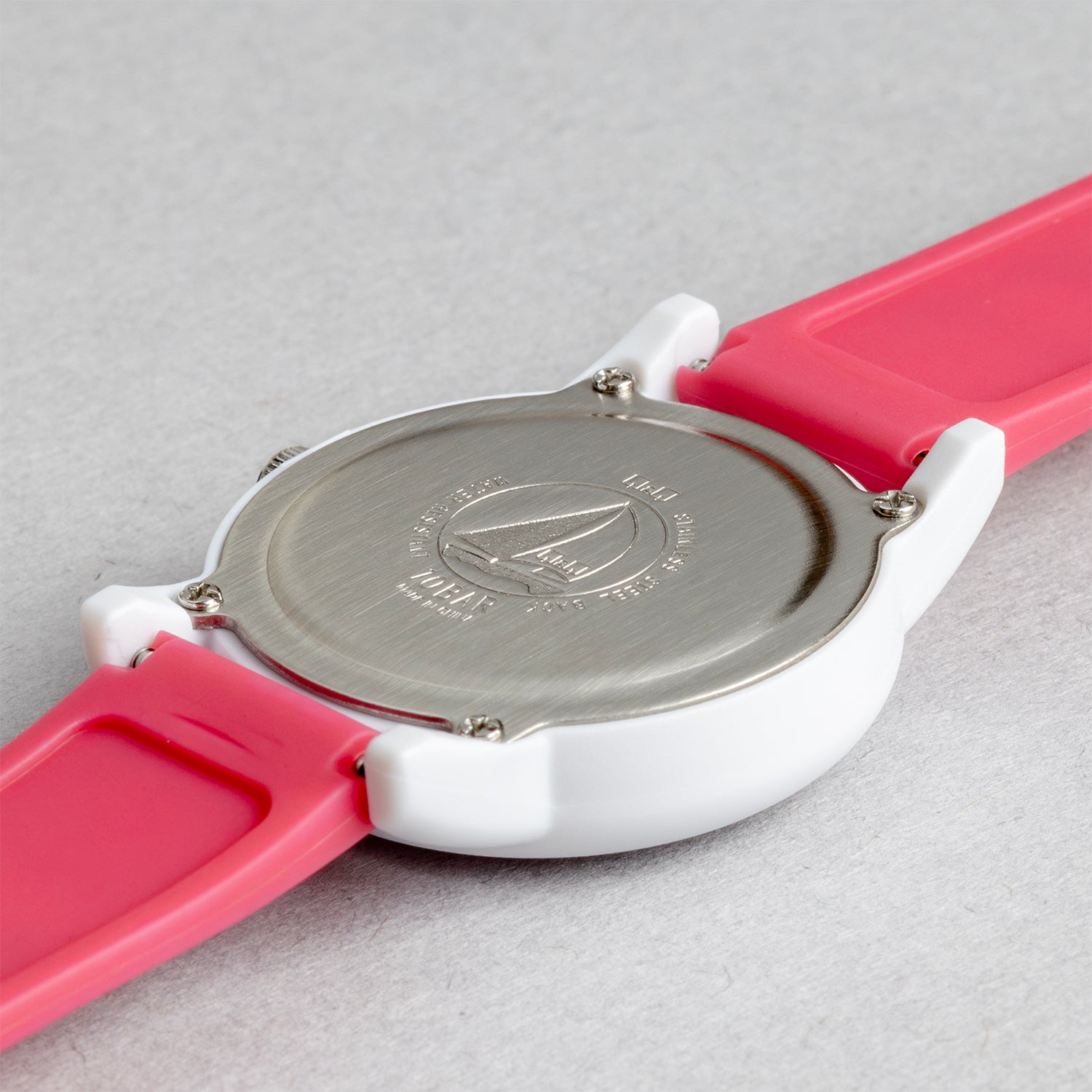 Q&Q QQ V23A-006VY ピンク ピンク文字盤 アナログ キッズ 腕時計 ケースバック