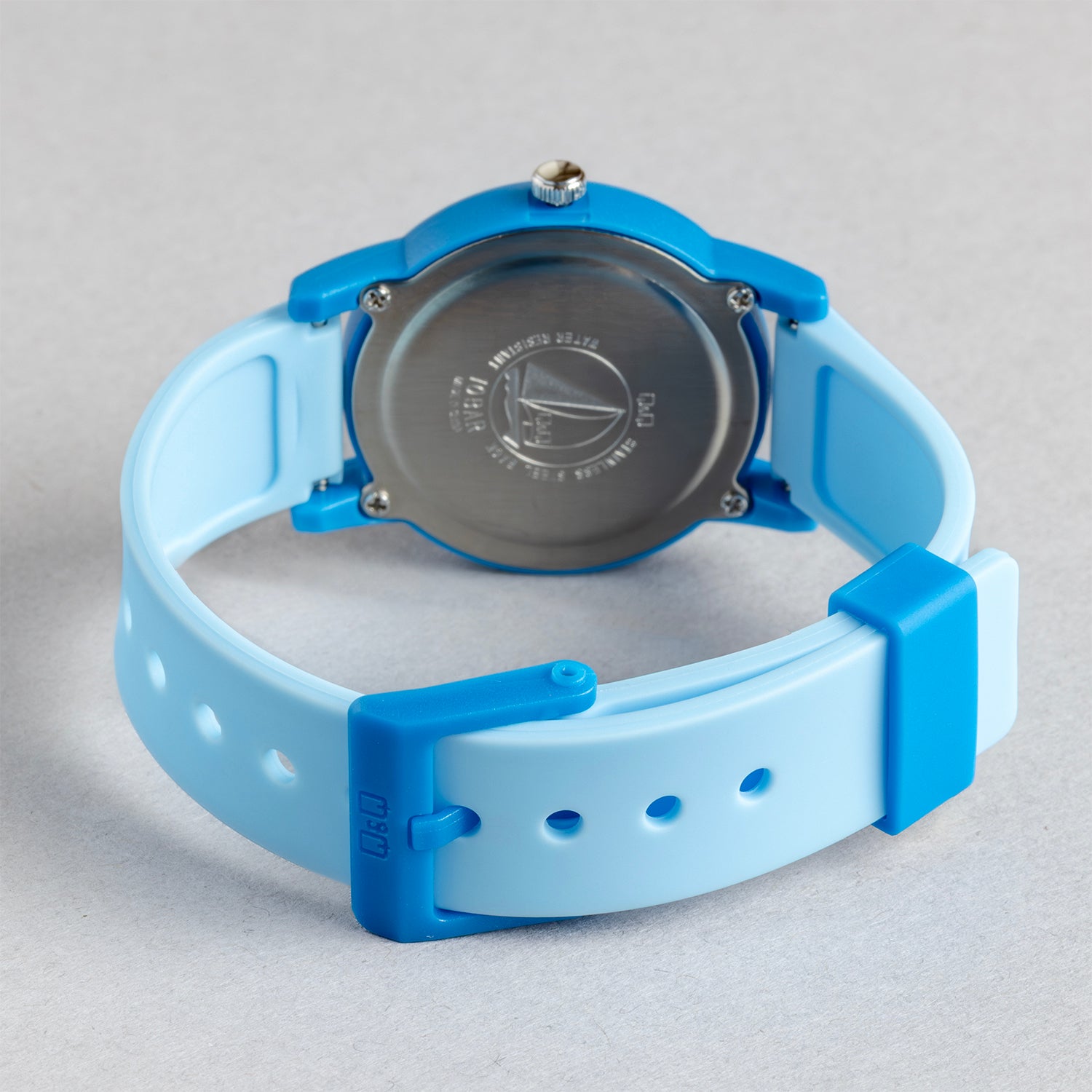 Q&Q QQ V23A-011VY ブルー ホワイト文字盤 アナログ キッズ 腕時計 ベルト