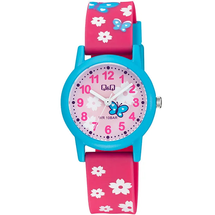 Q&Q QQ V23A-021VY ピンク ピンク文字盤 アナログ キッズ 腕時計