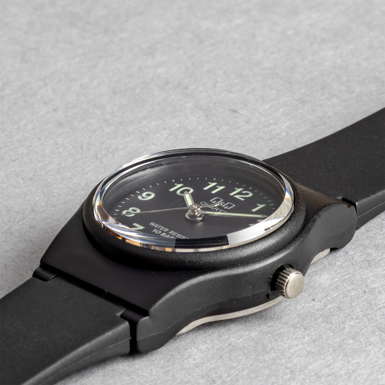 Q&Q シチズン VP47J004Y ブラック ブラック文字盤 アナログ レディース 腕時計