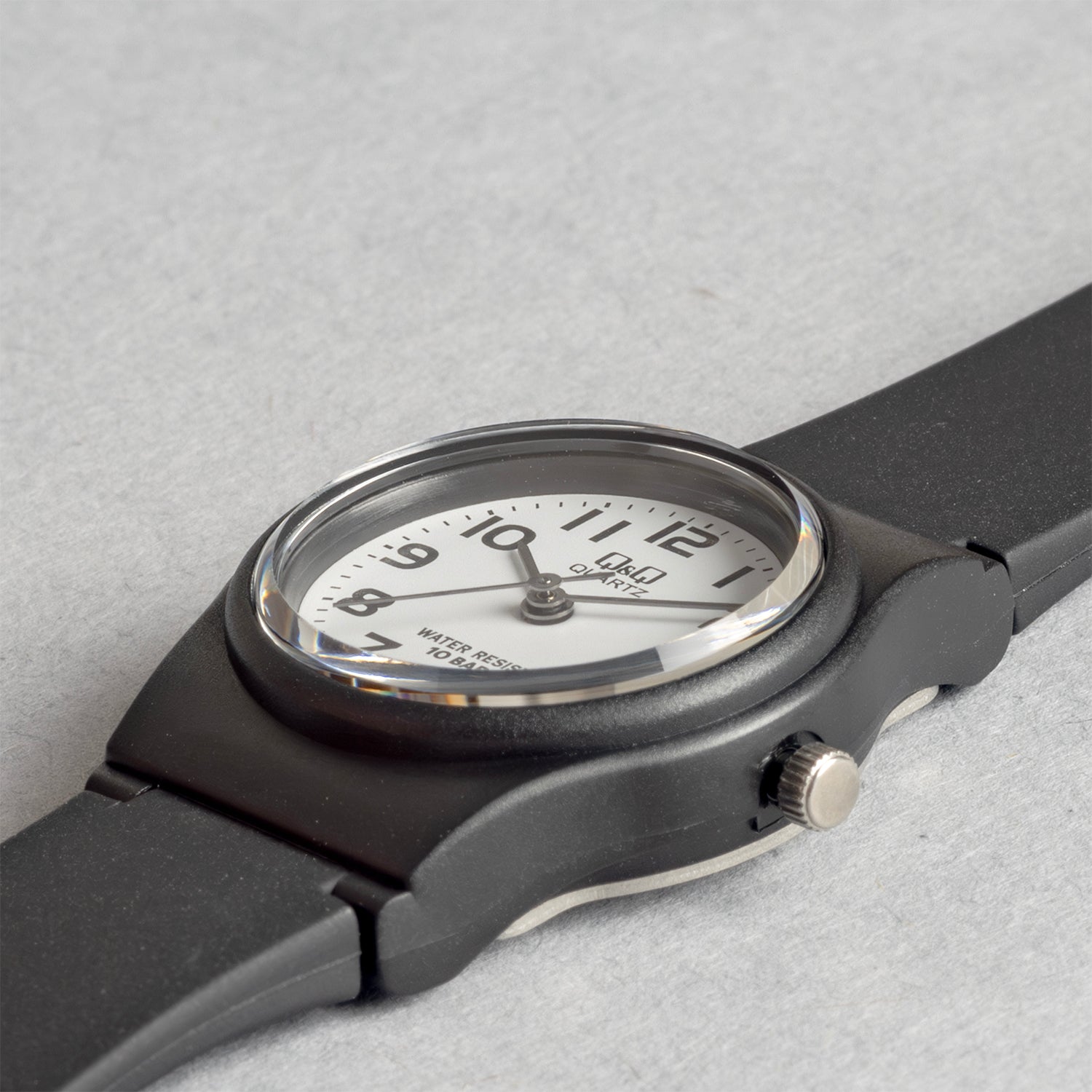 Q&Q シチズン VP47J005Y ブラック ホワイト文字盤 アナログ レディース 腕時計