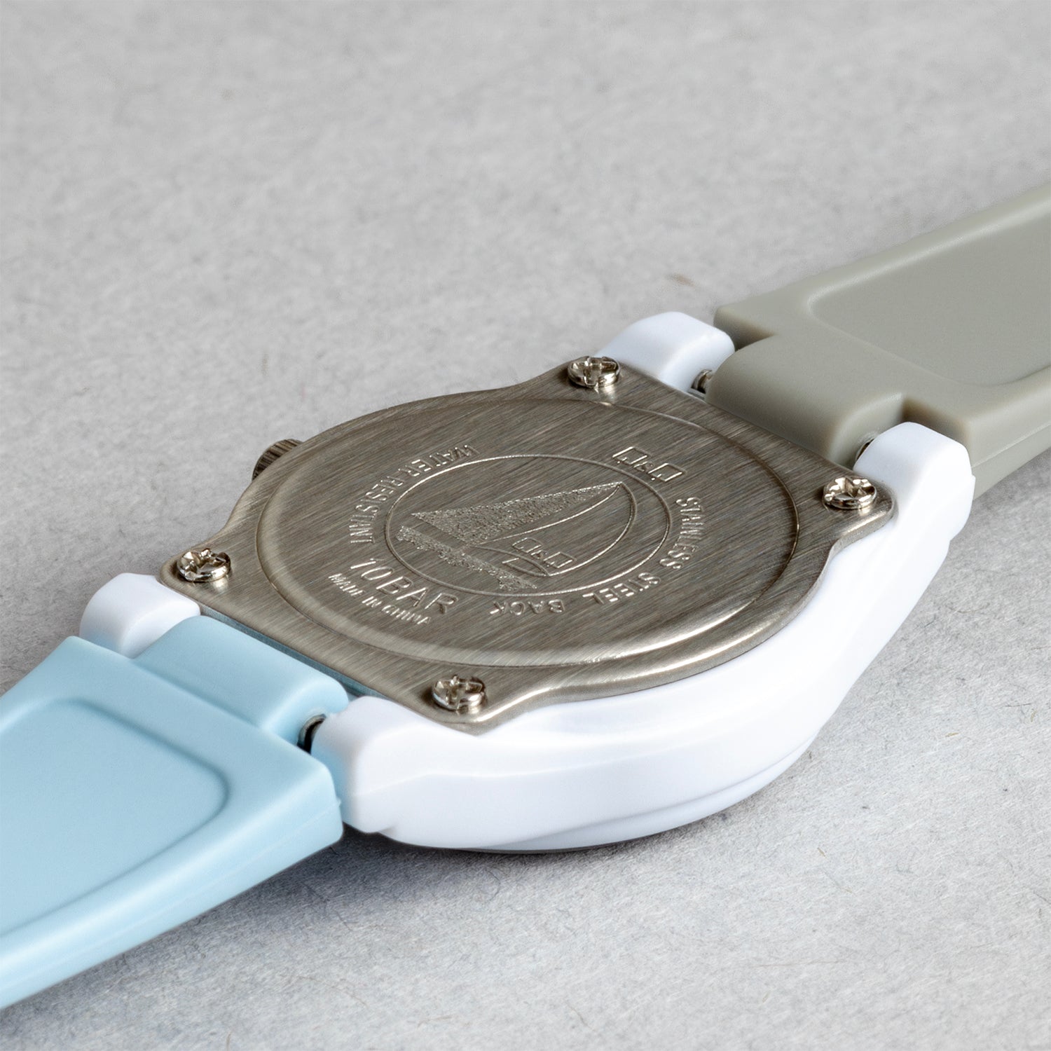 Q&Q シチズン VP47J034Y グレー ホワイト文字盤 アナログ レディース 腕時計