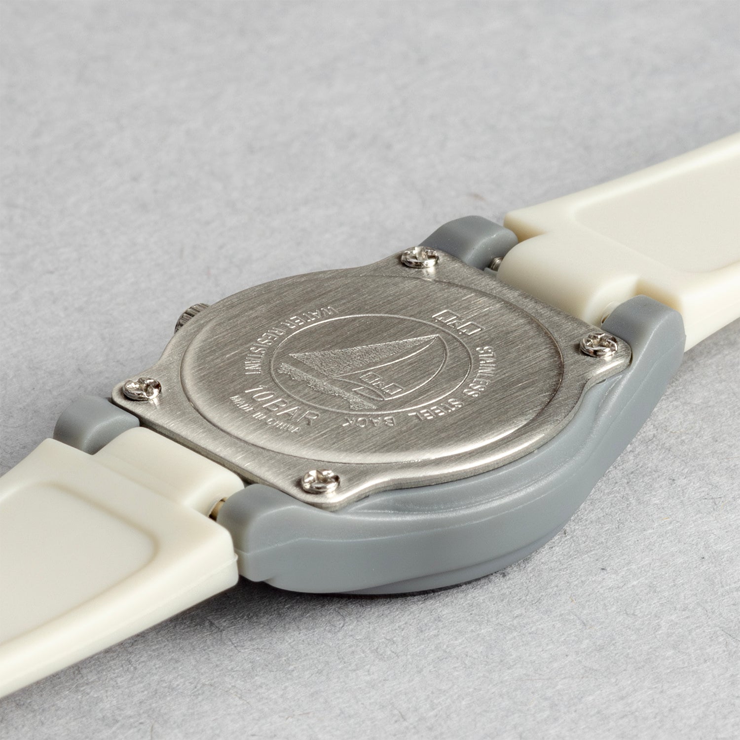 Q&Q シチズン VP47J036Y グレー ホワイト文字盤 アナログ レディース 腕時計