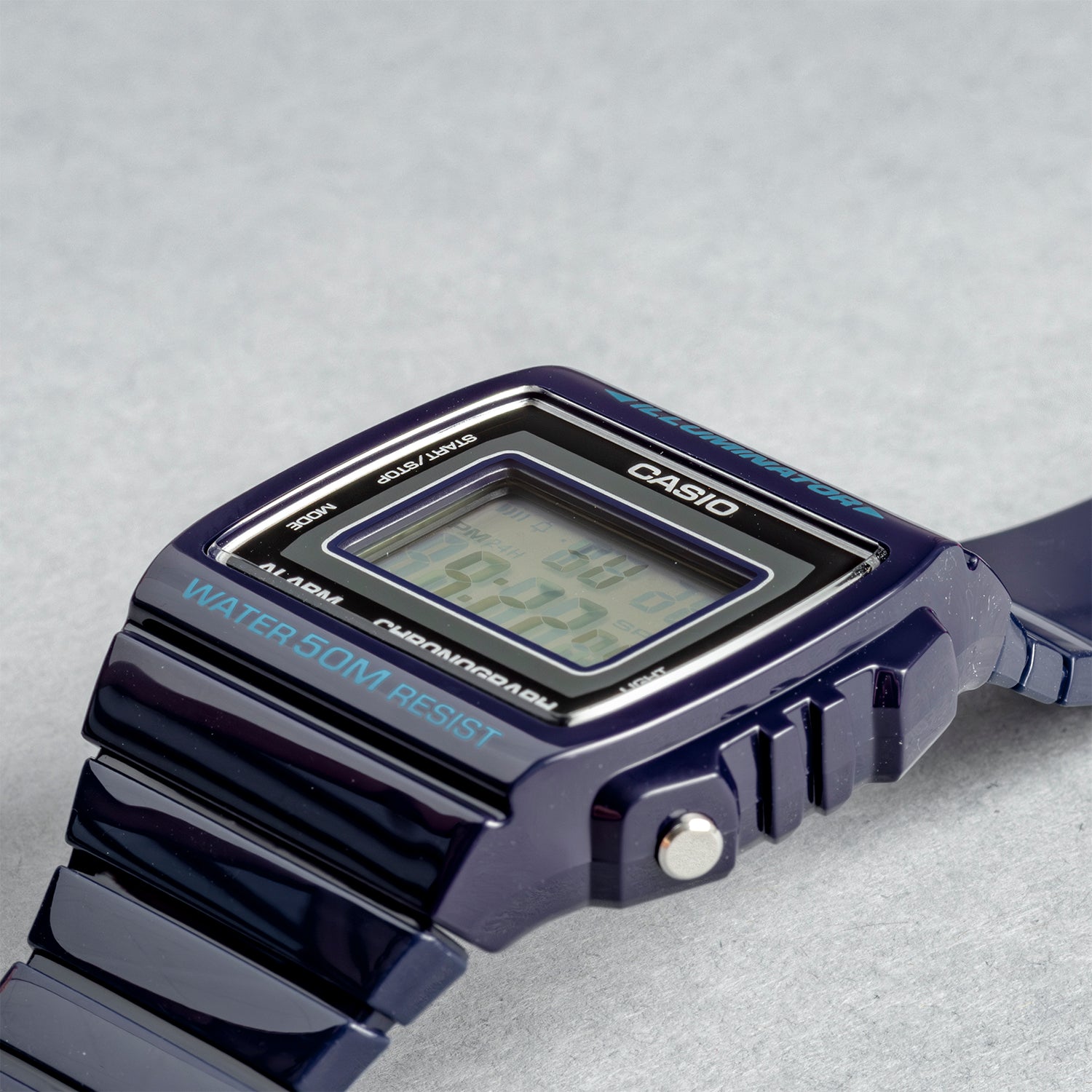 CASIO カシオ W-215H-2A ブルー ブラック文字盤 デジタル ユニセックス 腕時計