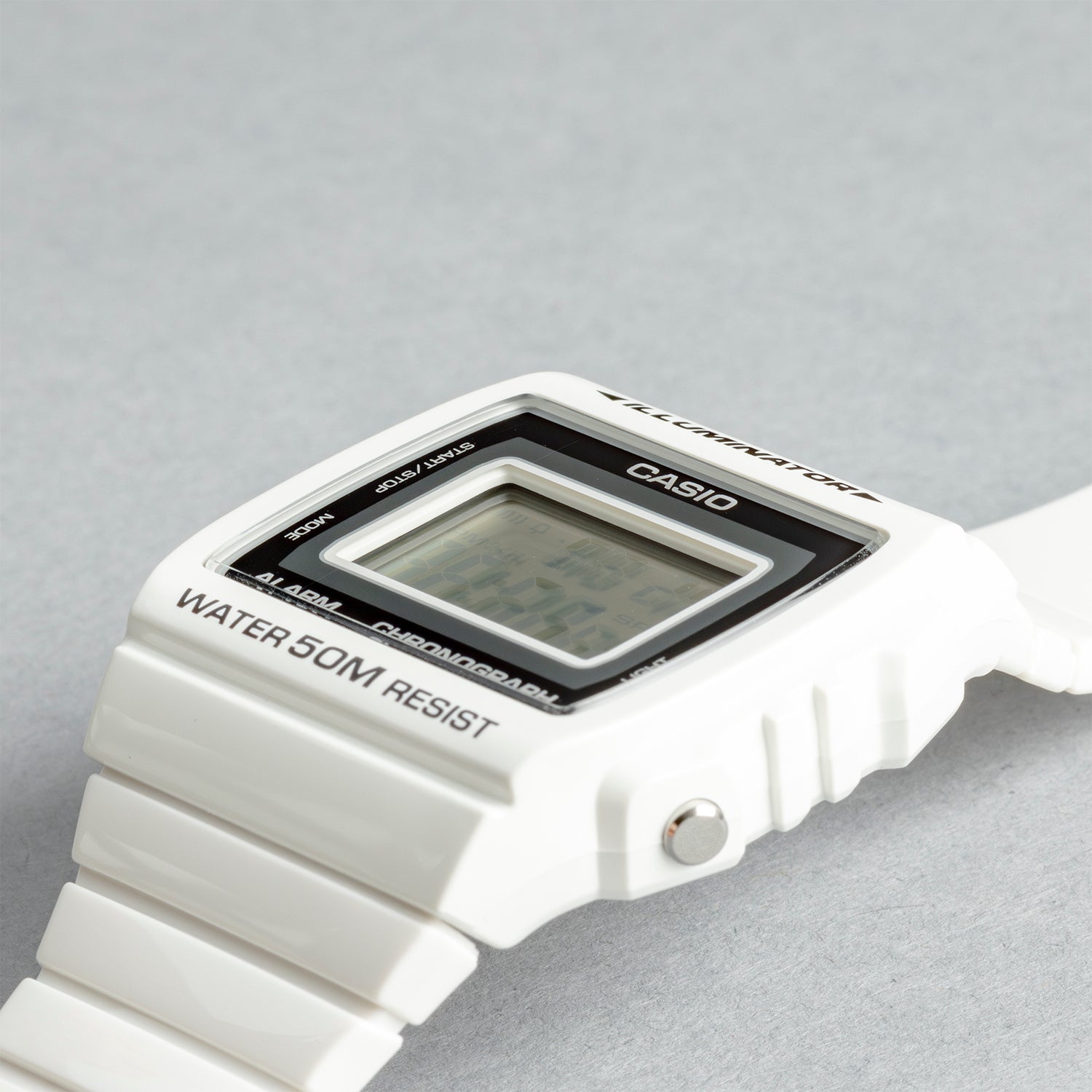 CASIO カシオ W-215H-7A ホワイト ブラック文字盤 デジタル ユニセックス 腕時計