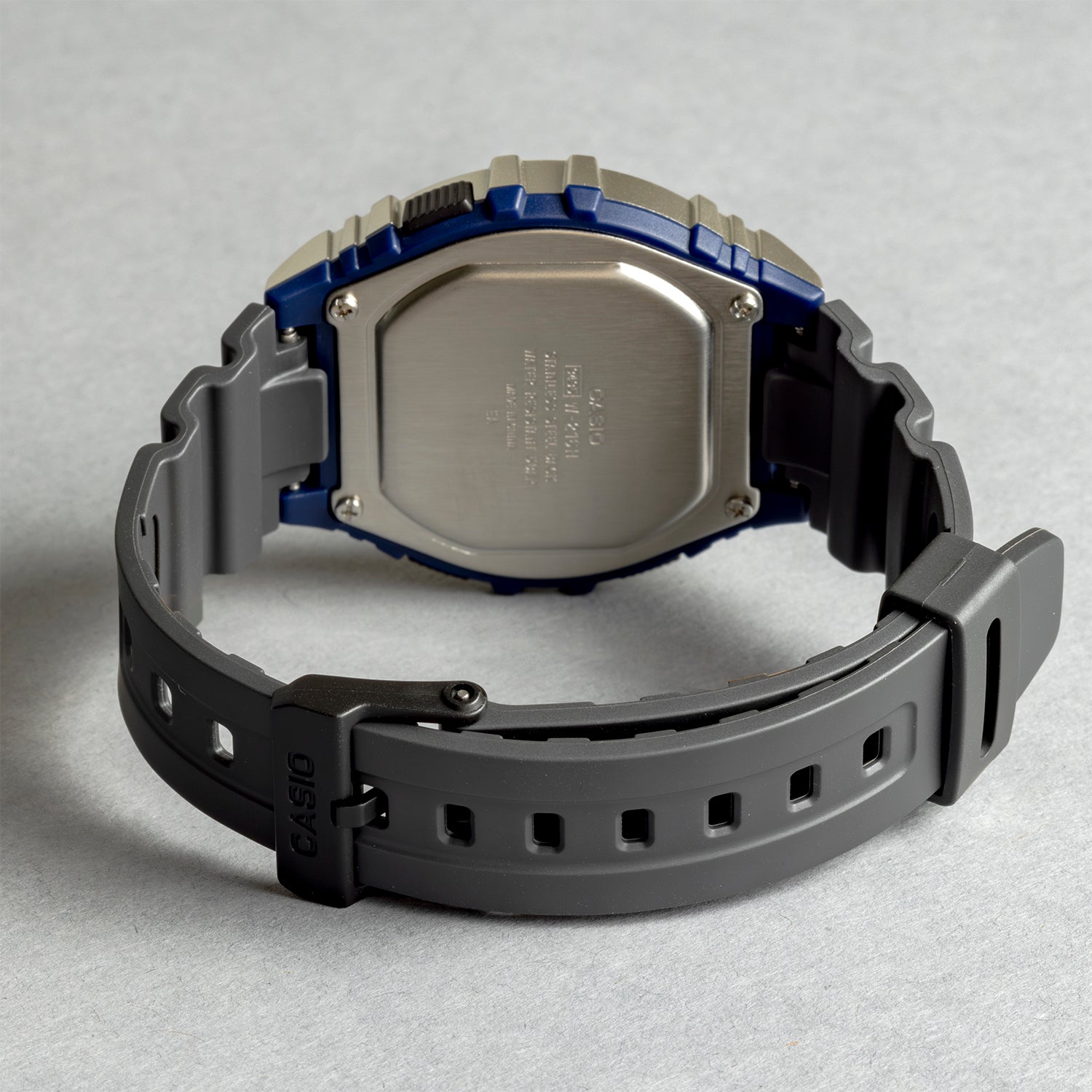 CASIO カシオ W-216H-2A グレー ブラック文字盤 デジタル メンズ 腕時計 ベルト