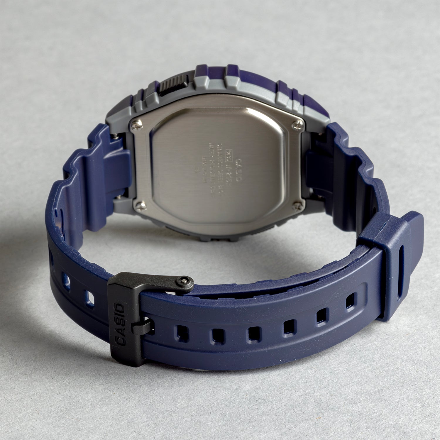 CASIO カシオ W-216H-2B ネイビー グレー文字盤 デジタル メンズ 腕時計 ベルト