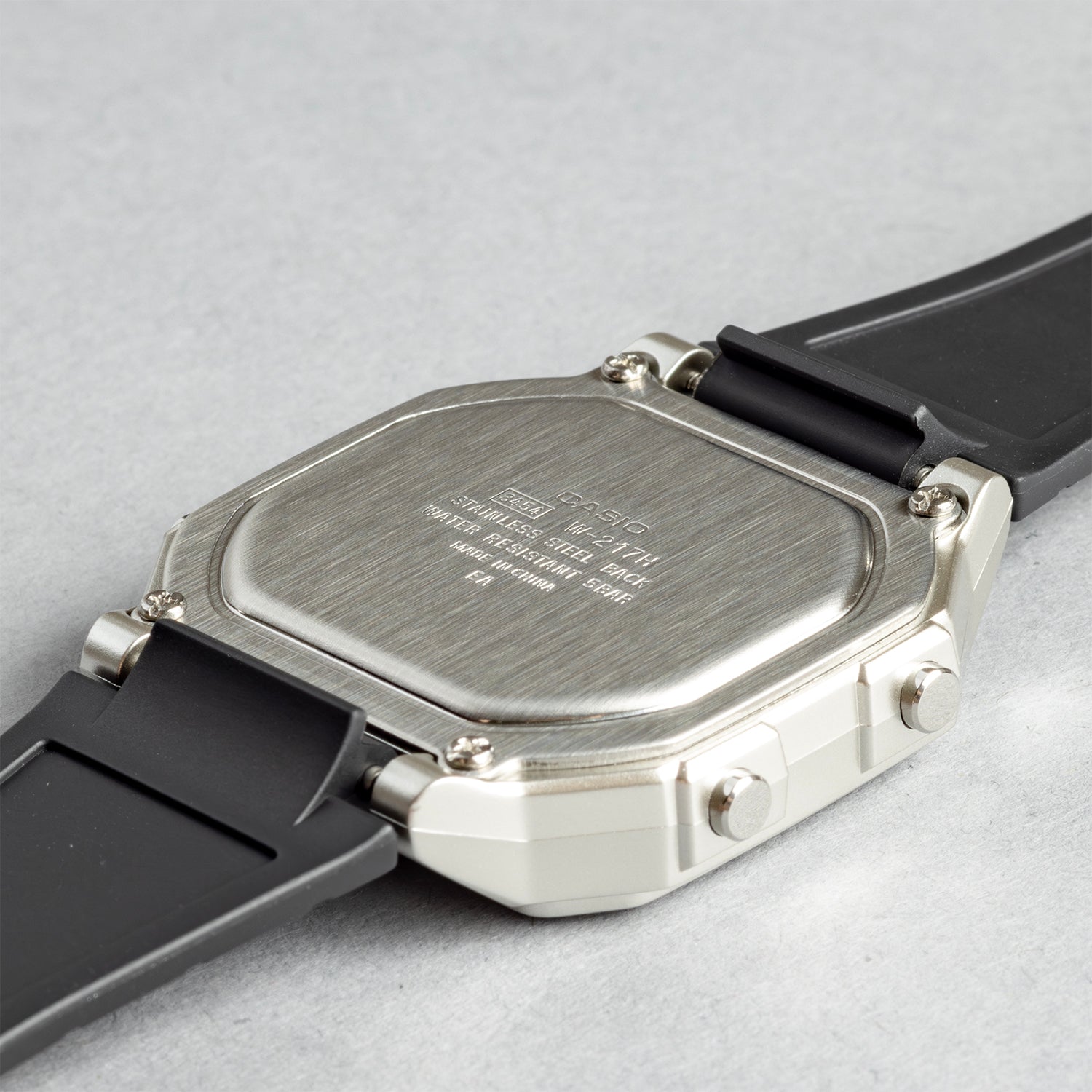 CASIO カシオ W-217HM-7B ブラック ブラック文字盤 デジタル ユニセックス 腕時計 ケースバック