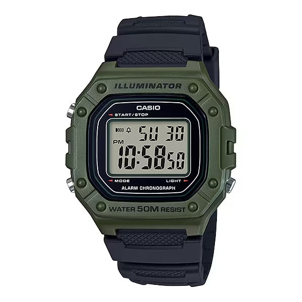 CASIO カシオ W-218H-3A ブラック ブラック文字盤 デジタル メンズ 腕時計