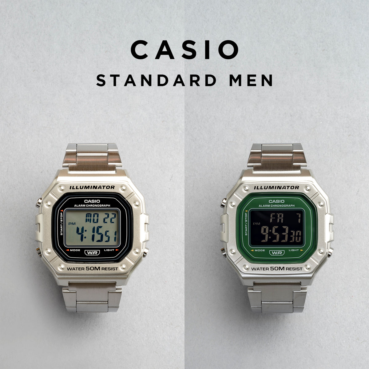 CASIO カシオ W-218HD メンズ 腕時計 5気圧防水 10年保証