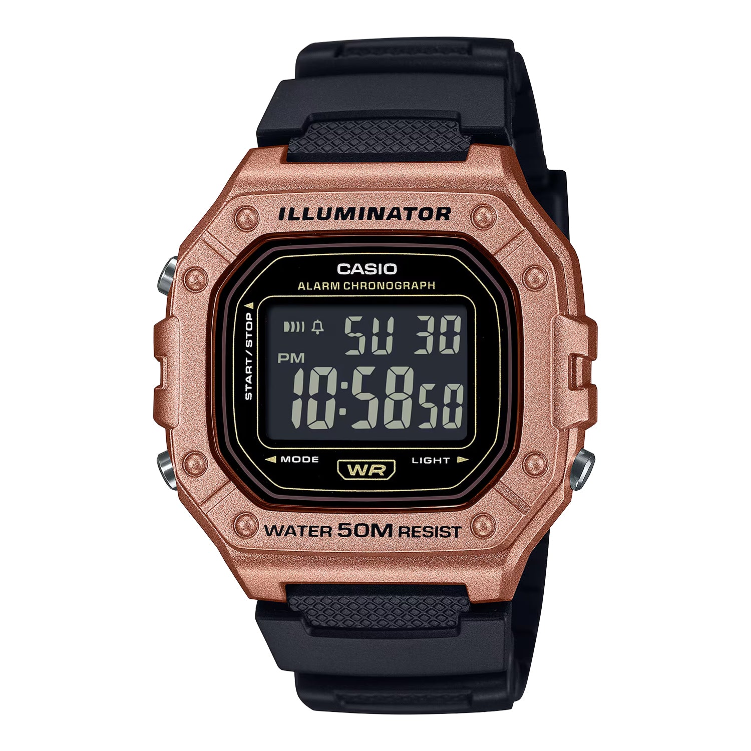 CASIO カシオ W-218HM-5B ブラック ブラック文字盤 デジタル メンズ 腕時計