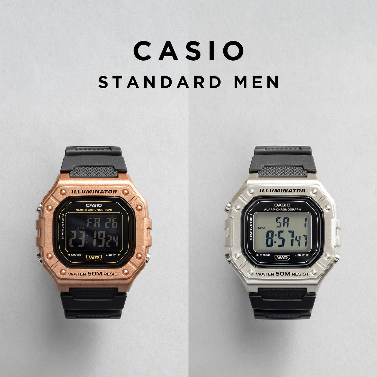 CASIO カシオ W-218HM メンズ 腕時計 5気圧防水 10年保証